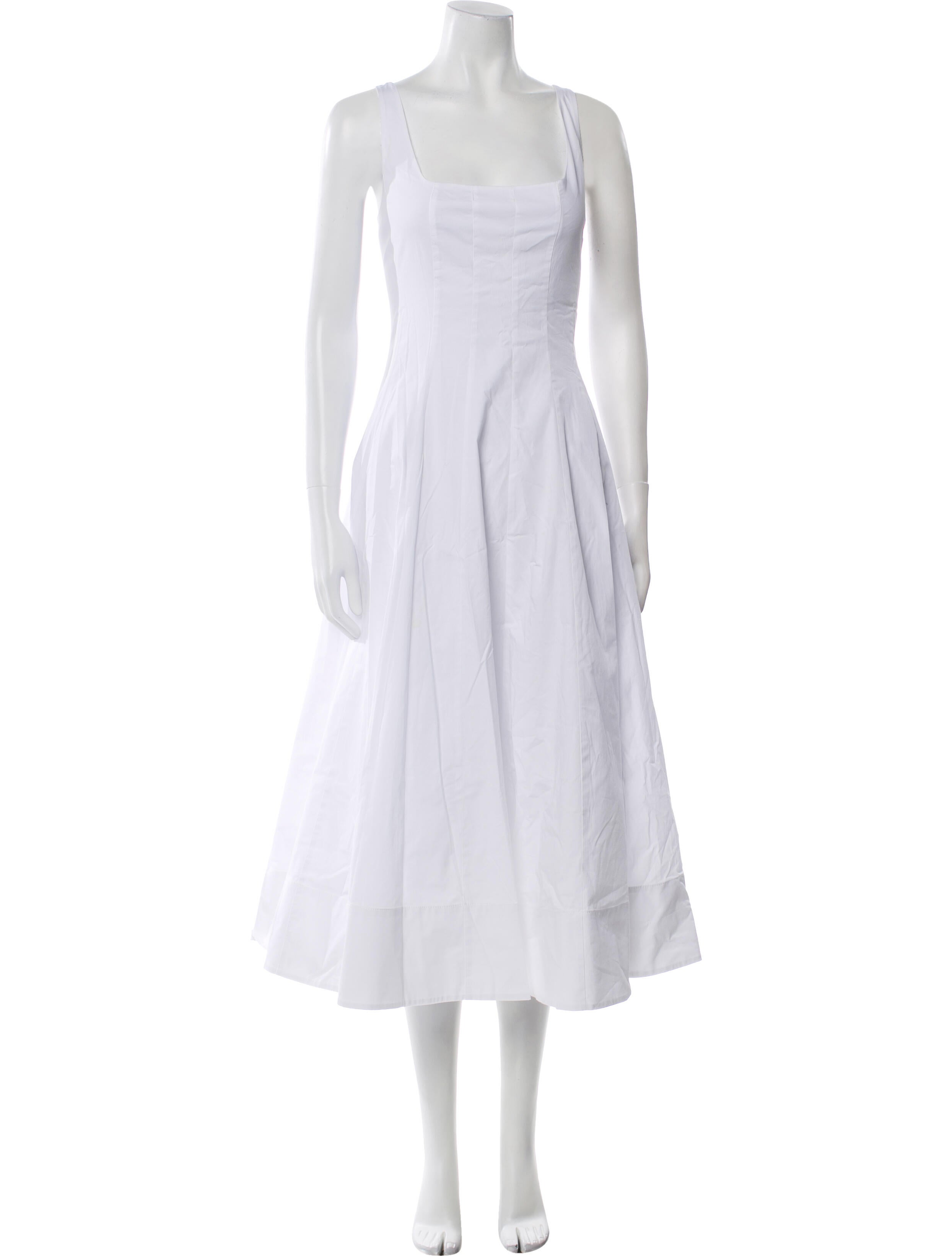 Staud Square Neckline Long Dress