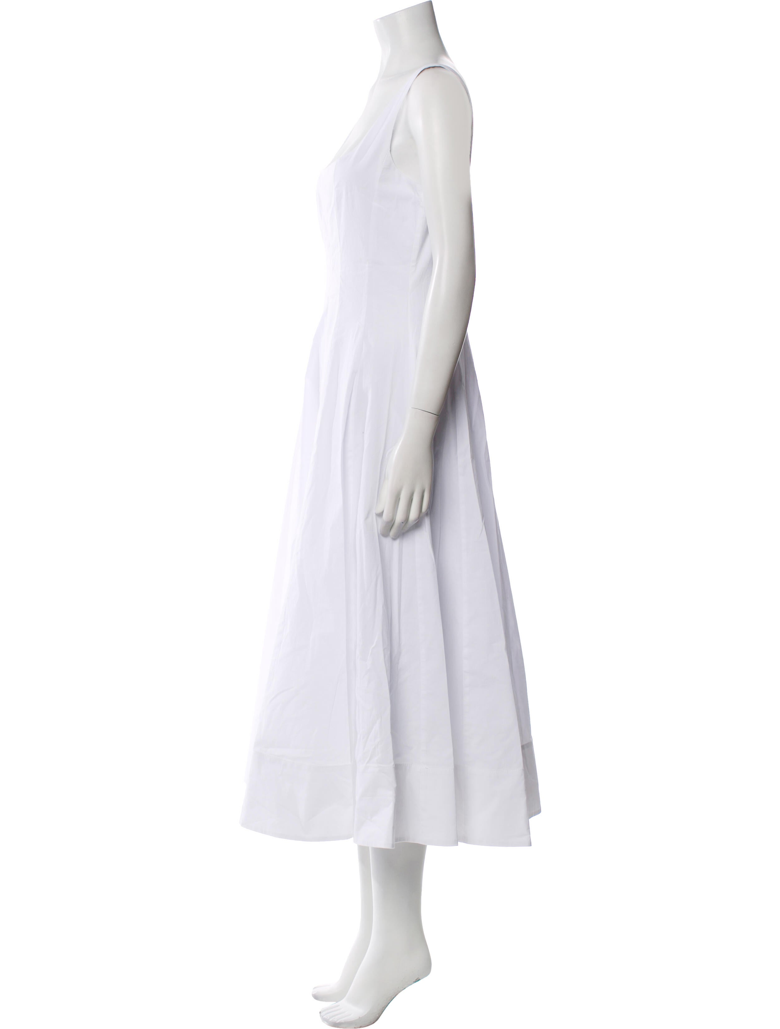 Staud Square Neckline Long Dress