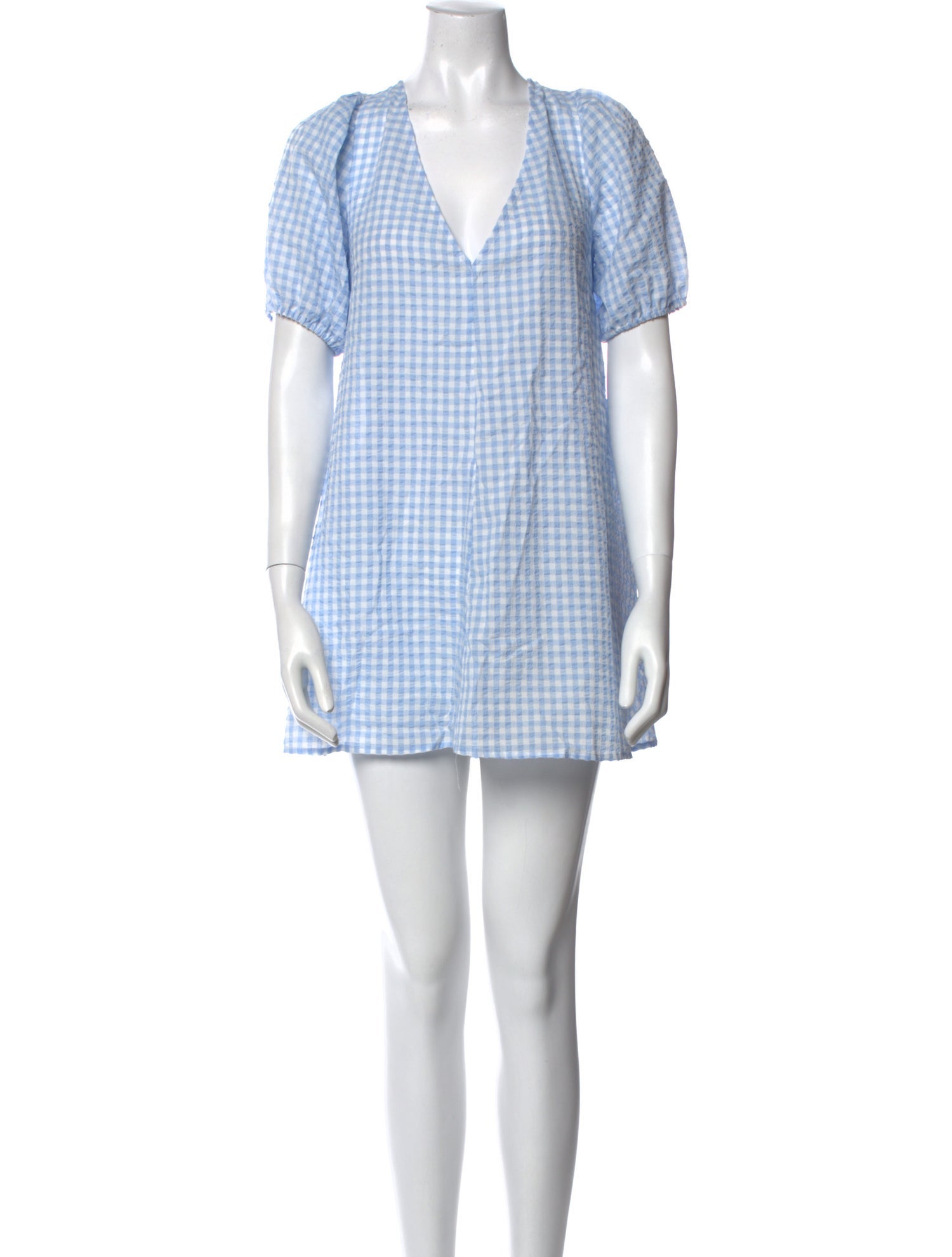 Staud Plaid Print Mini Dress w/ Tags