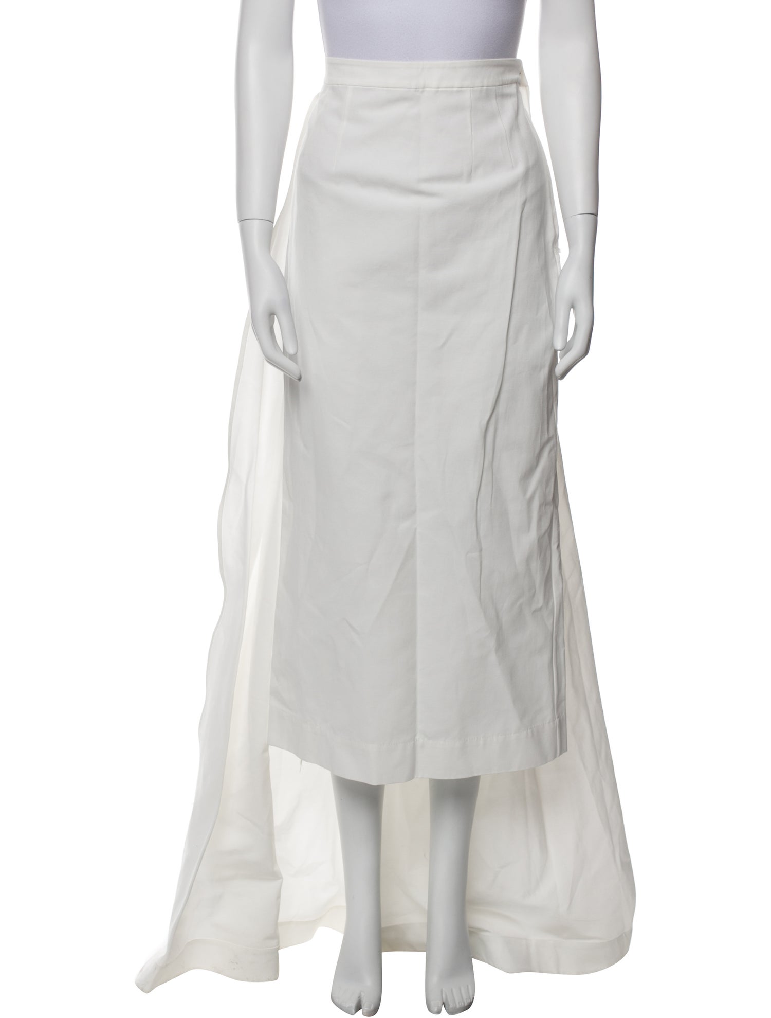 Staud Pleated Accents Long Skirt