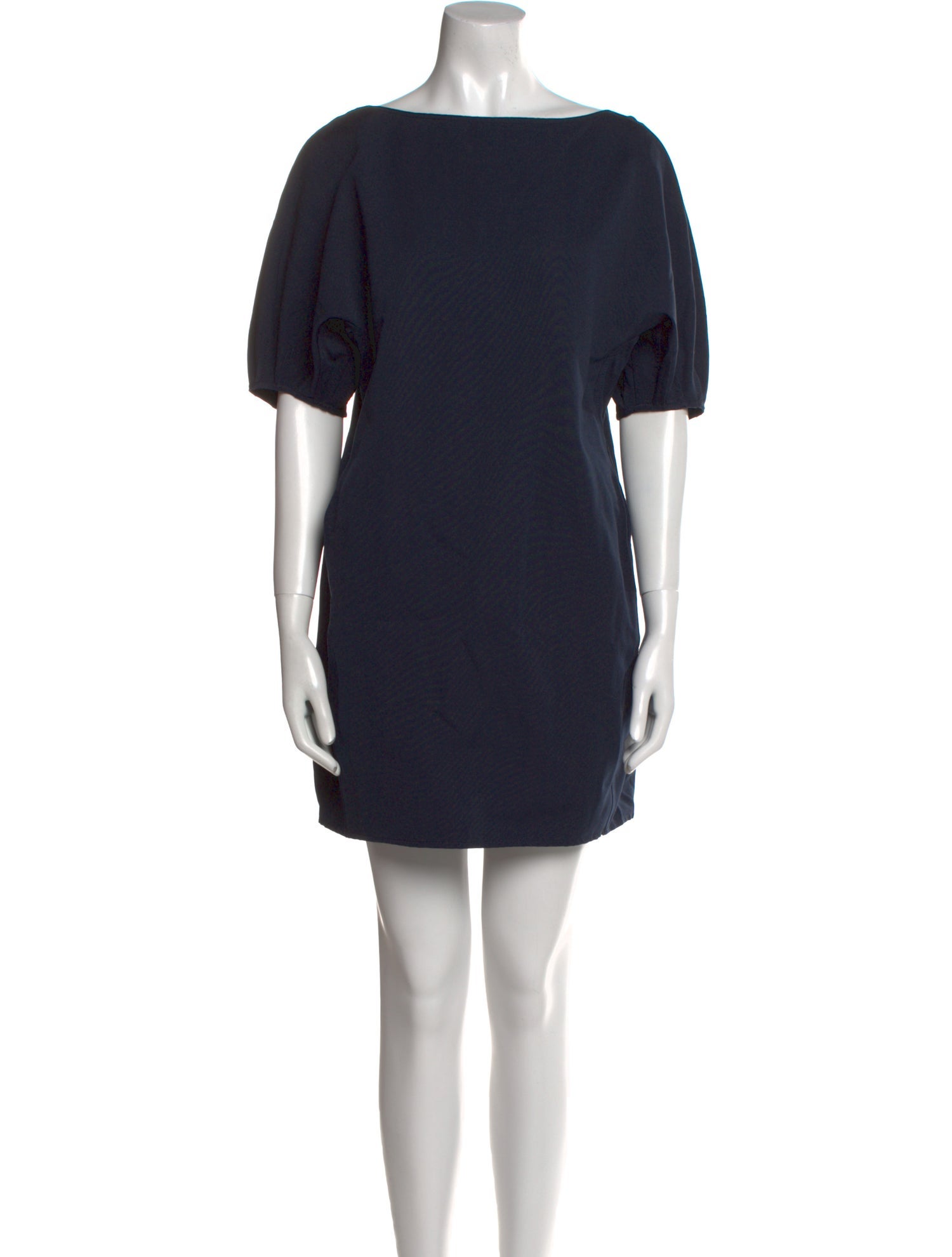 Staud Bateau Neckline Mini Dress