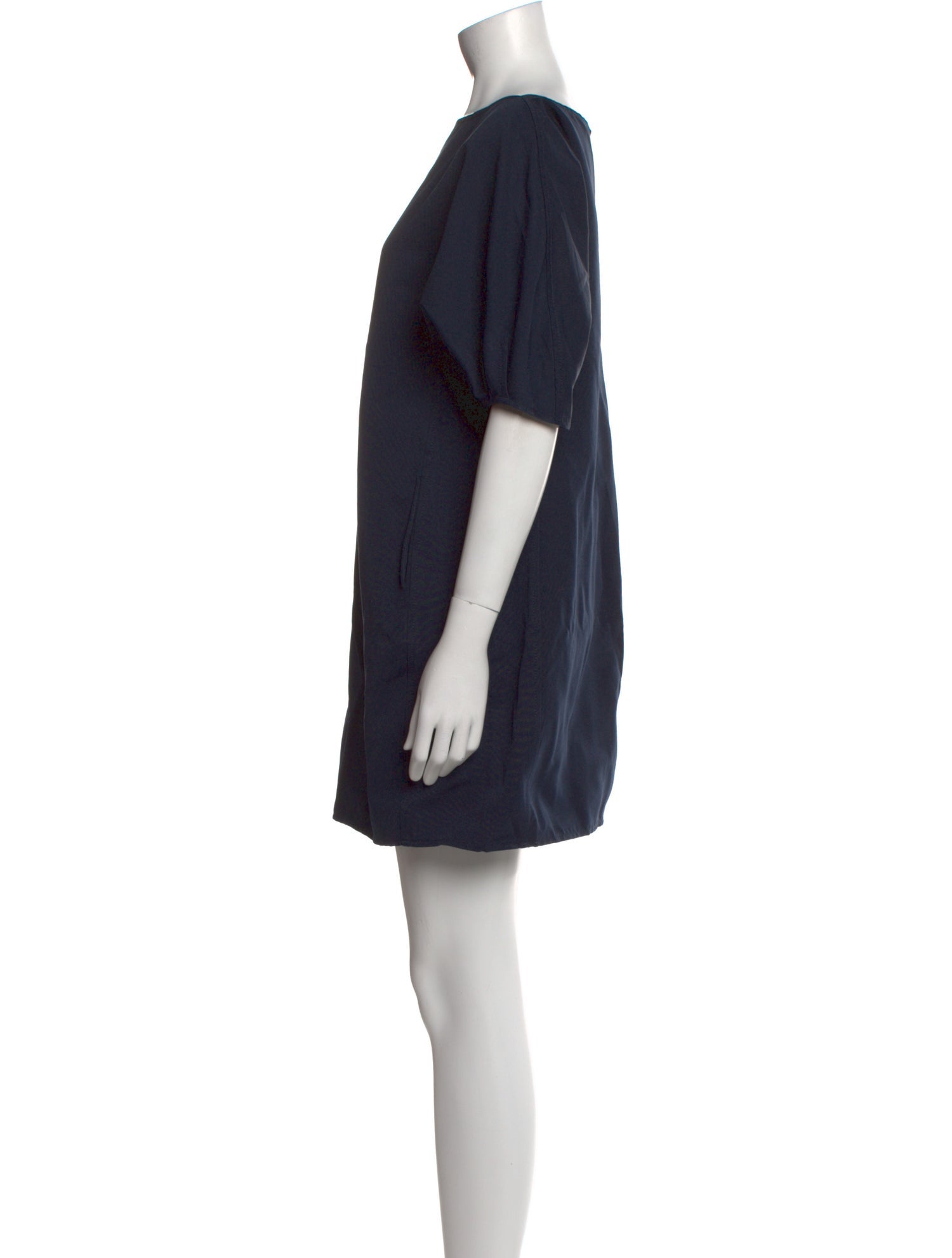Staud Bateau Neckline Mini Dress