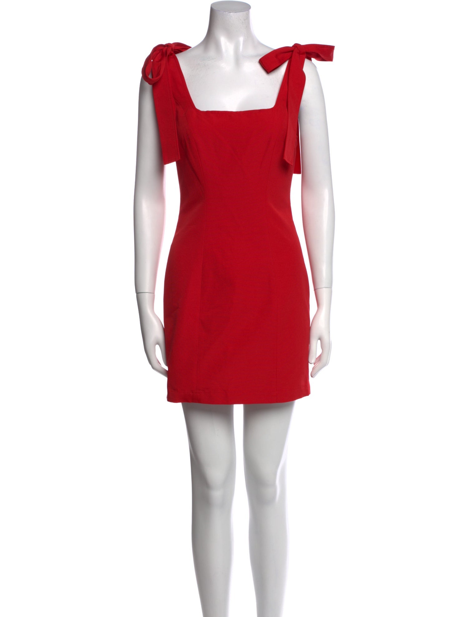 Staud Square Neckline Mini Dress