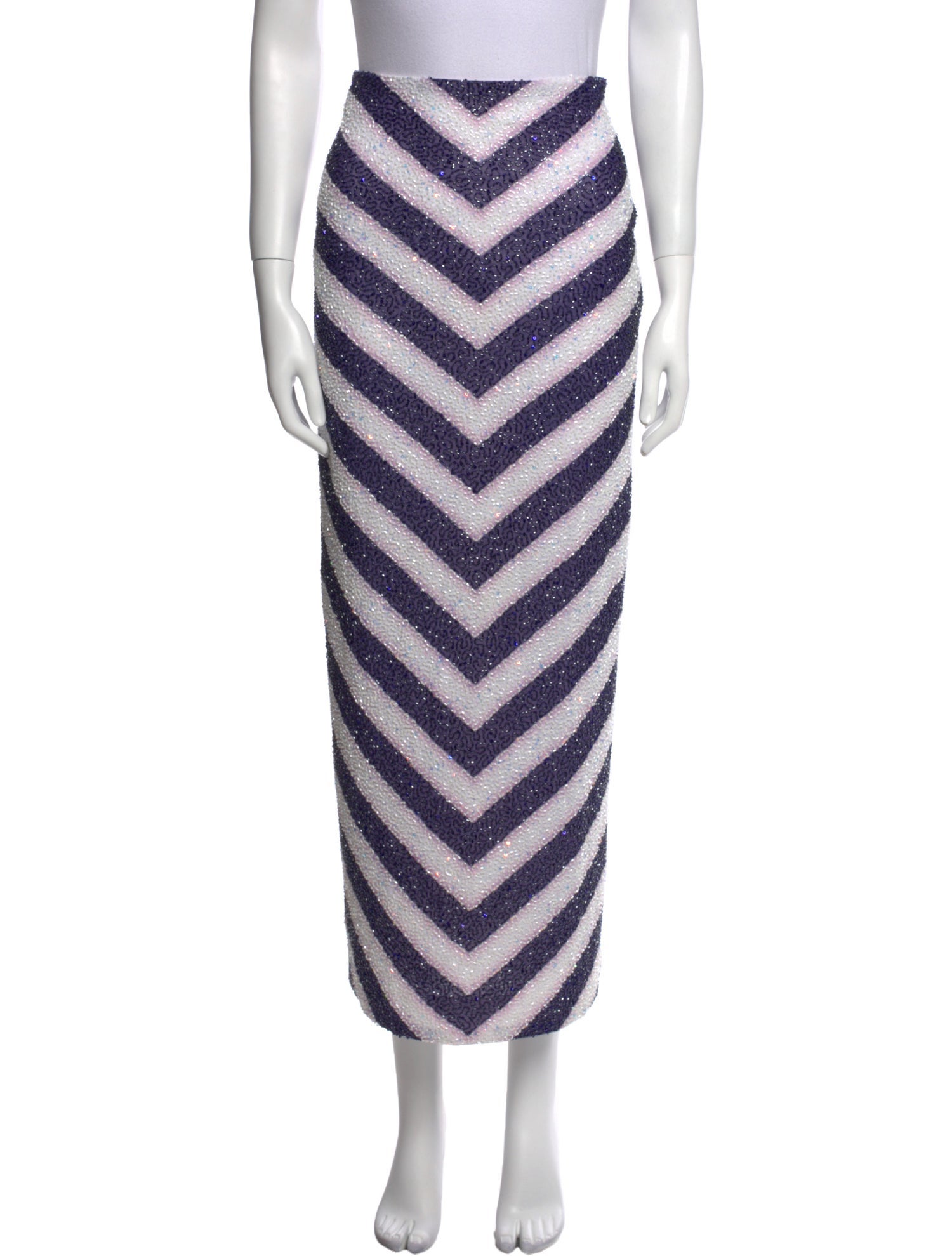 Staud Striped Midi Length Skirt w/ Tags