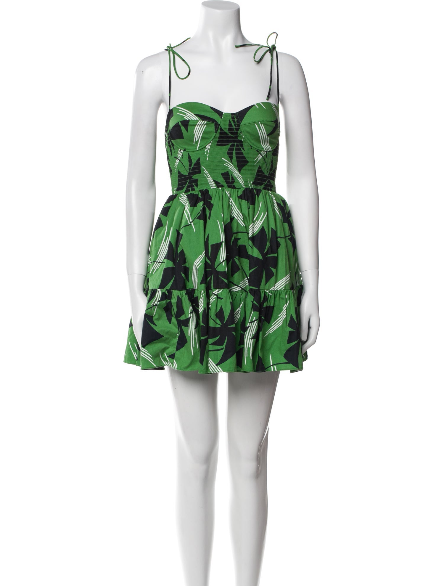 Staud Floral Print Mini Dress