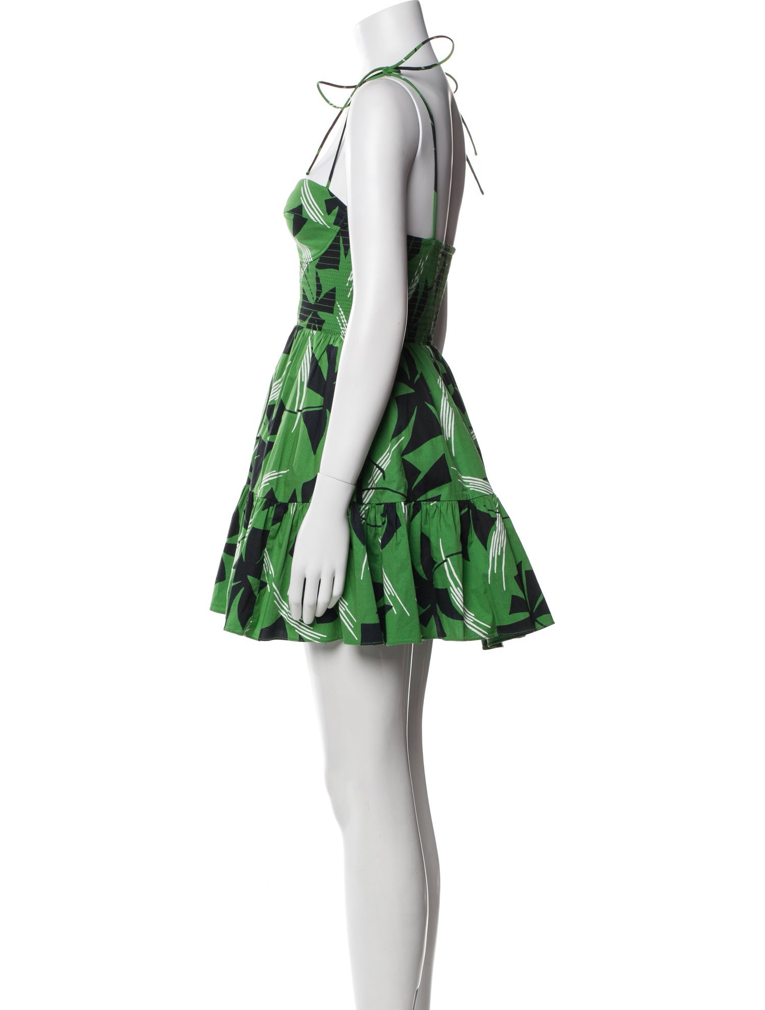 Staud Floral Print Mini Dress