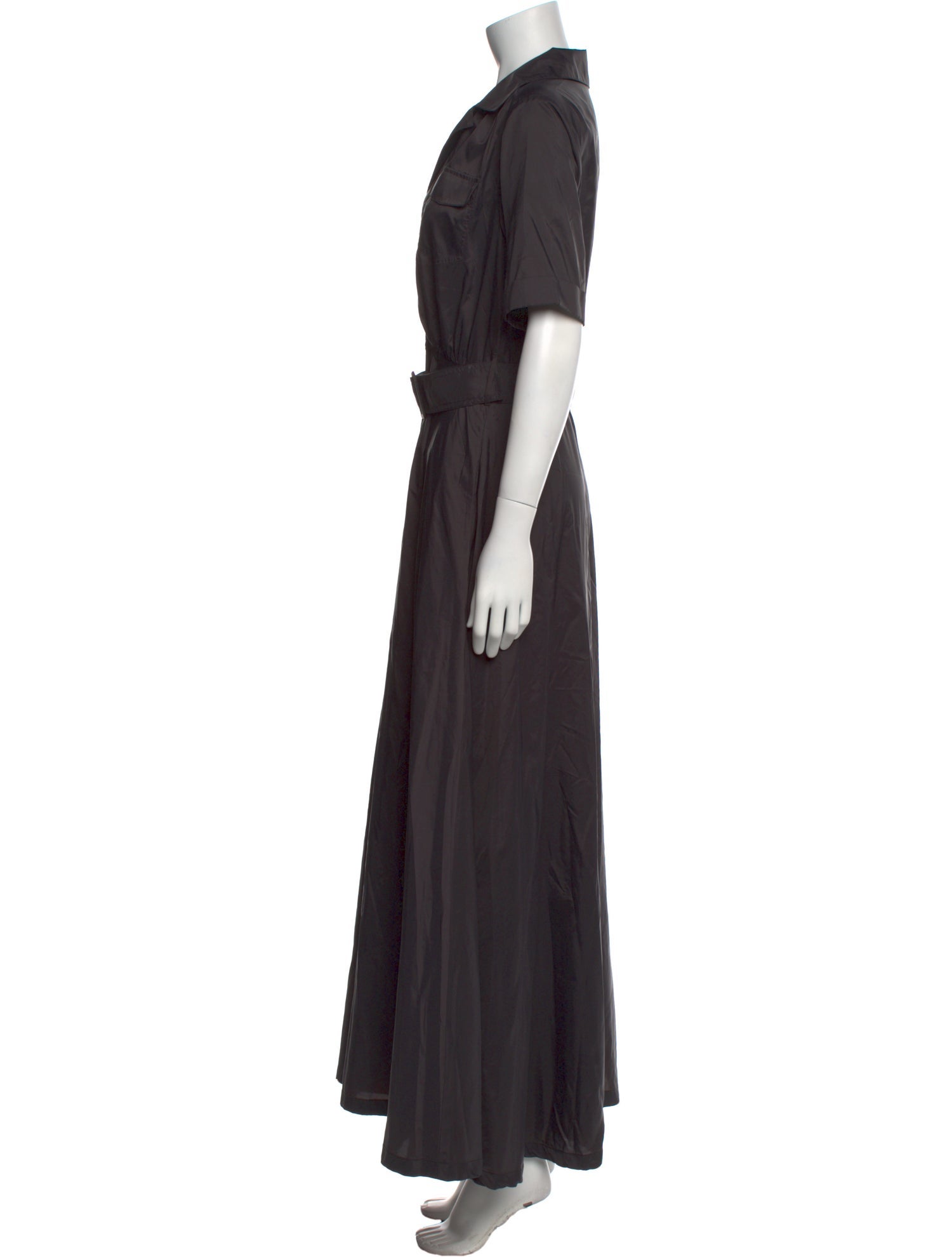 Staud V-Neck Long Dress