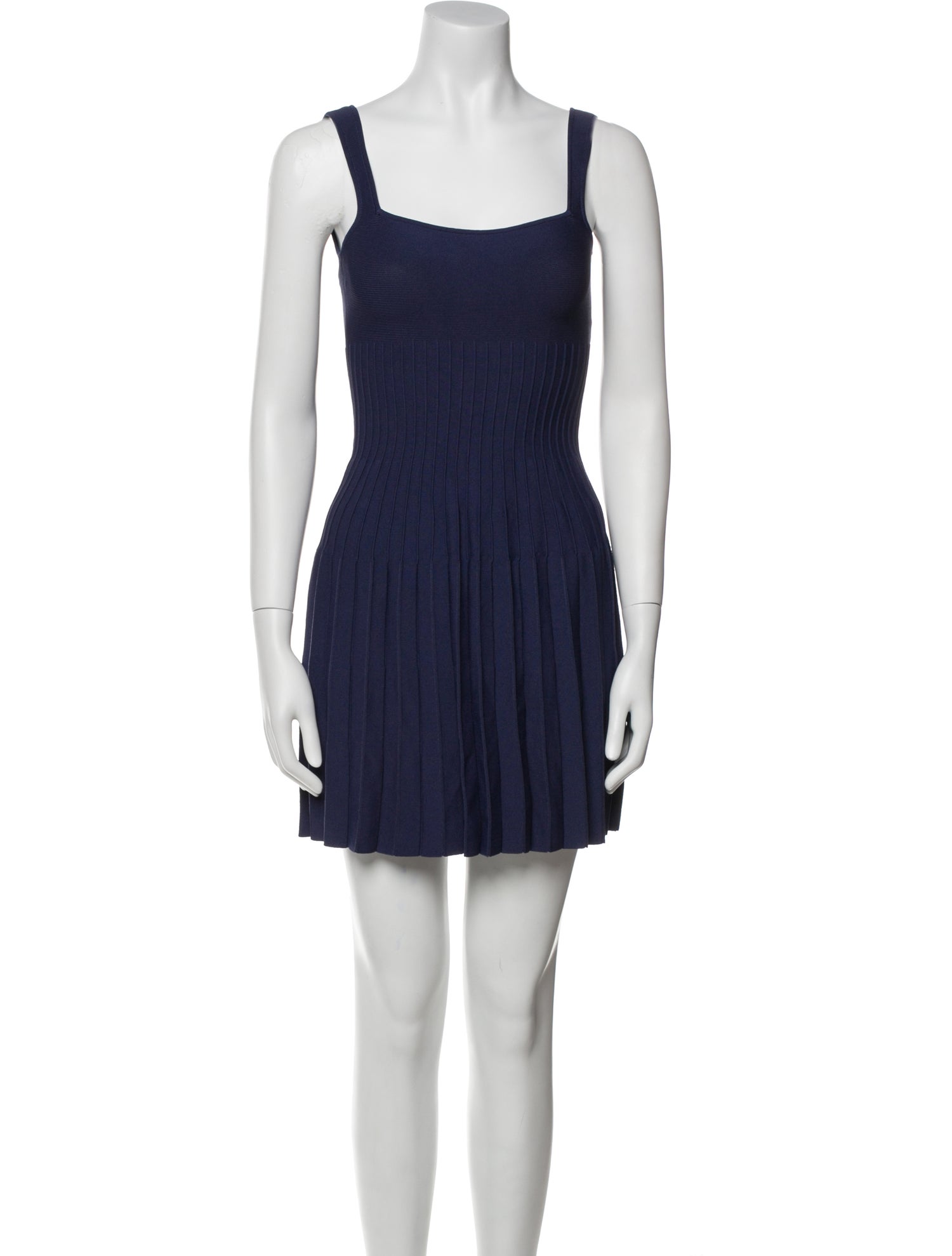 Staud Square Neckline Mini Dress