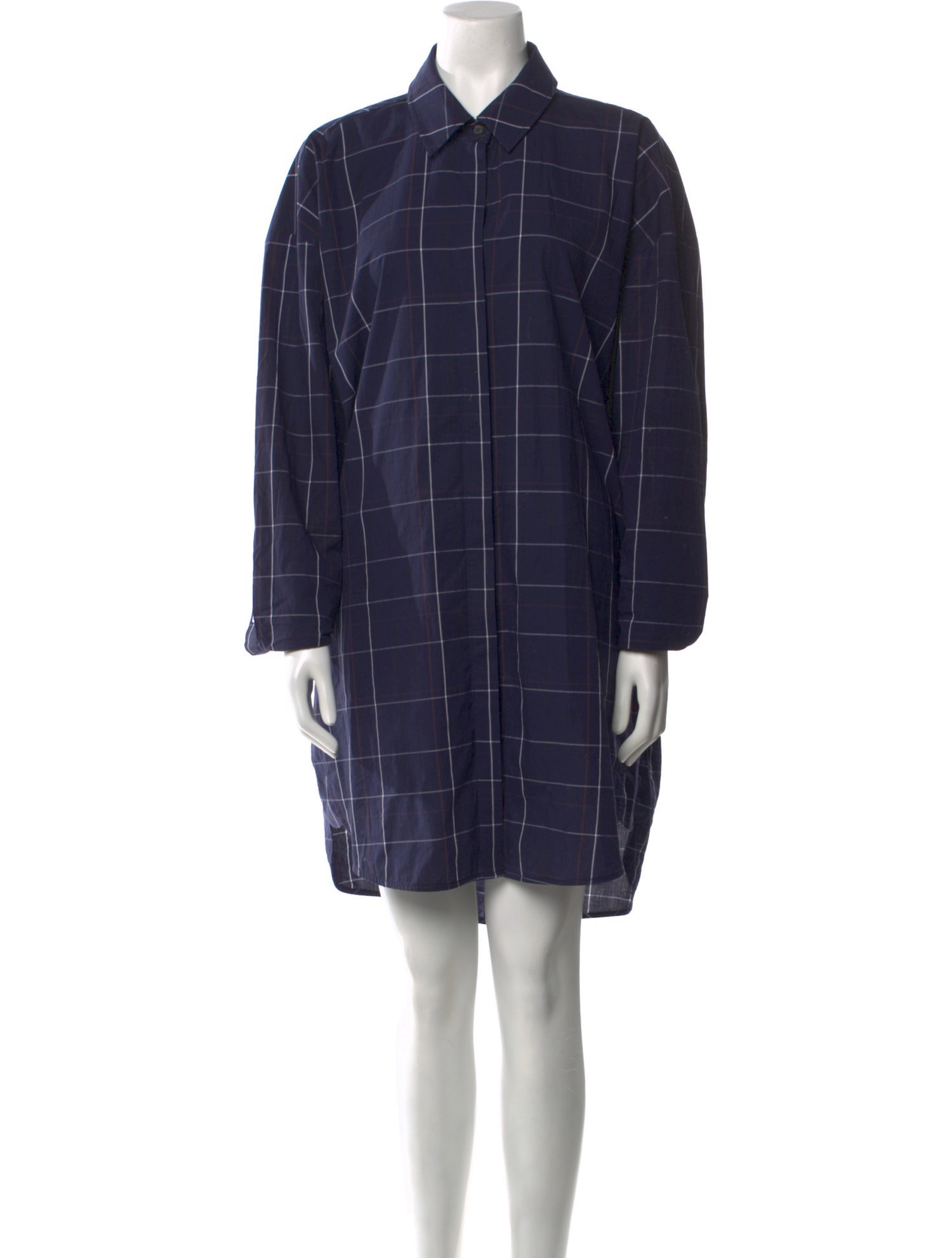 Staud Plaid Print Mini Dress