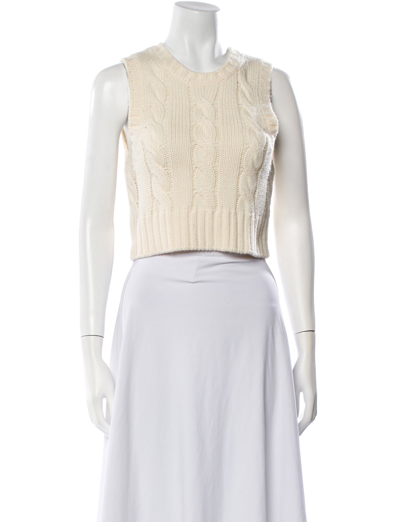 Staud Wool Crew Neck Sweater