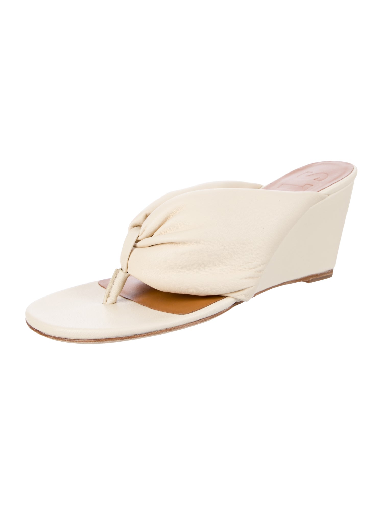 Staud Vintage Leather Slides