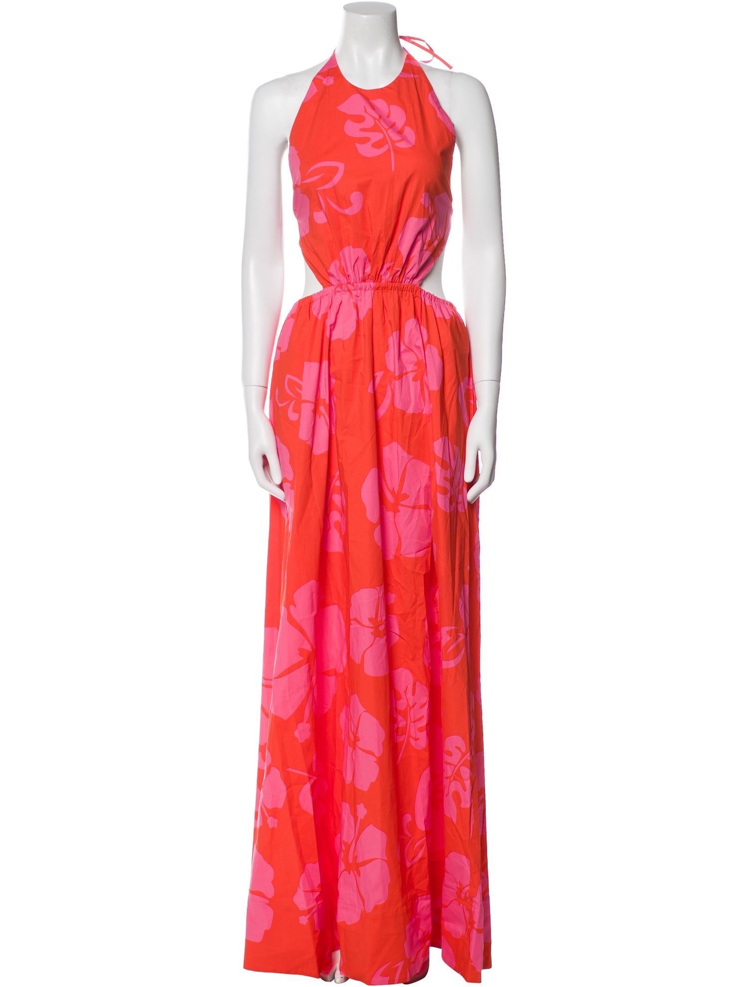 Staud Floral Print Long Dress