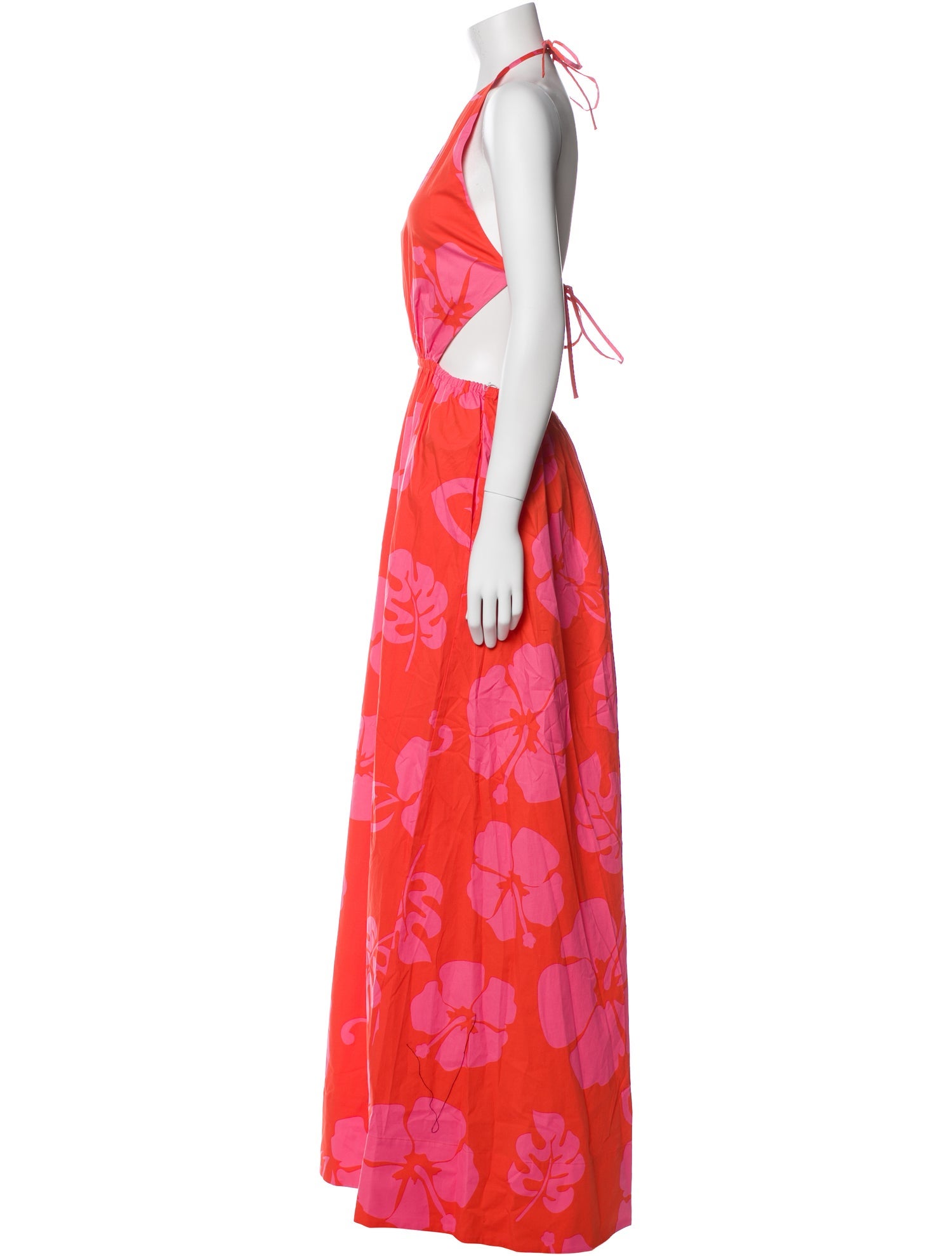 Staud Floral Print Long Dress