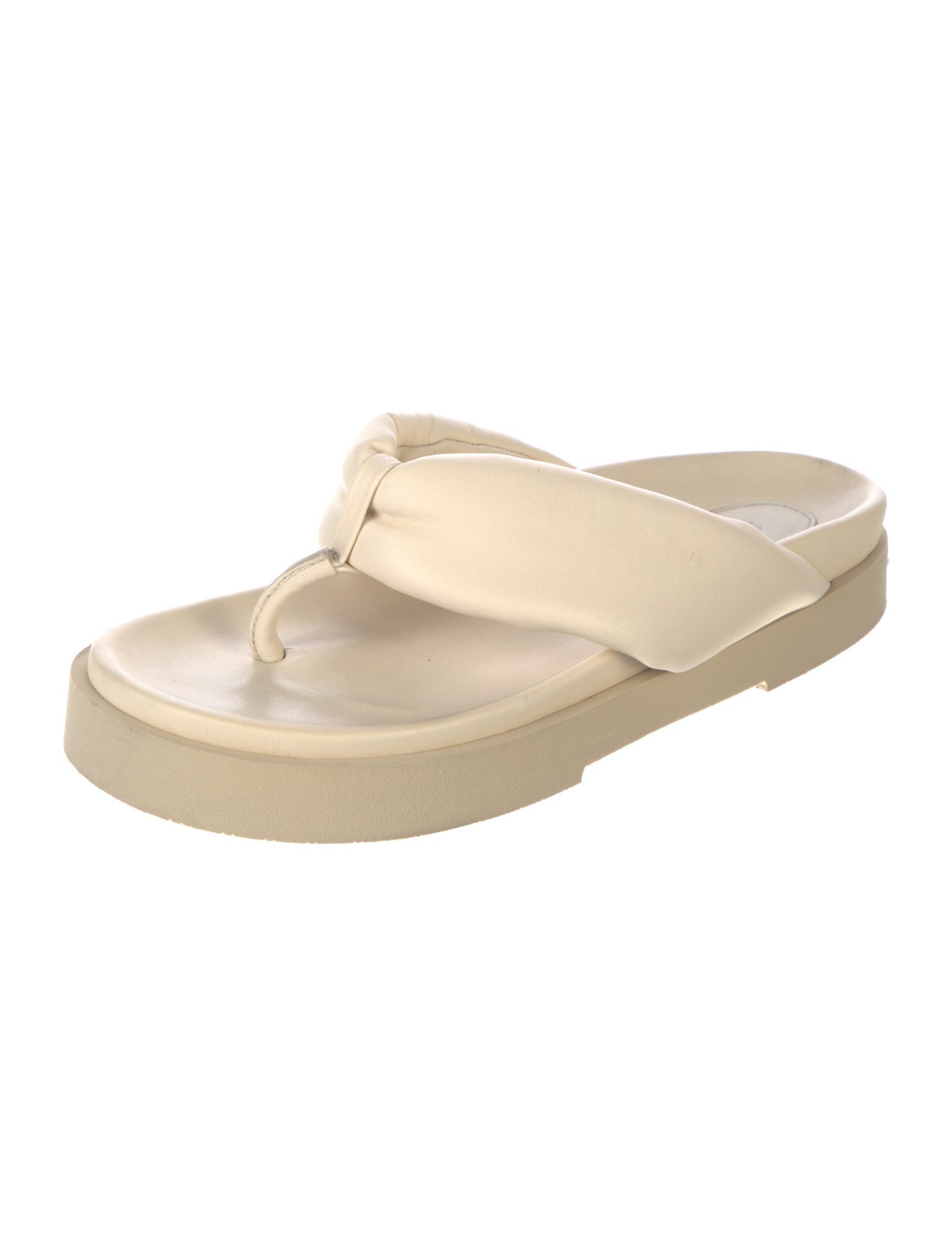 Staud Leather Flip Flops