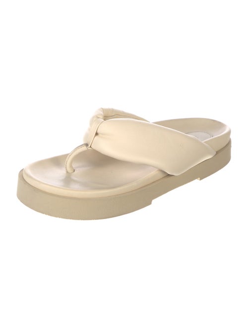 Staud Leather Flip Flops
