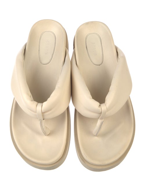 Staud Leather Flip Flops