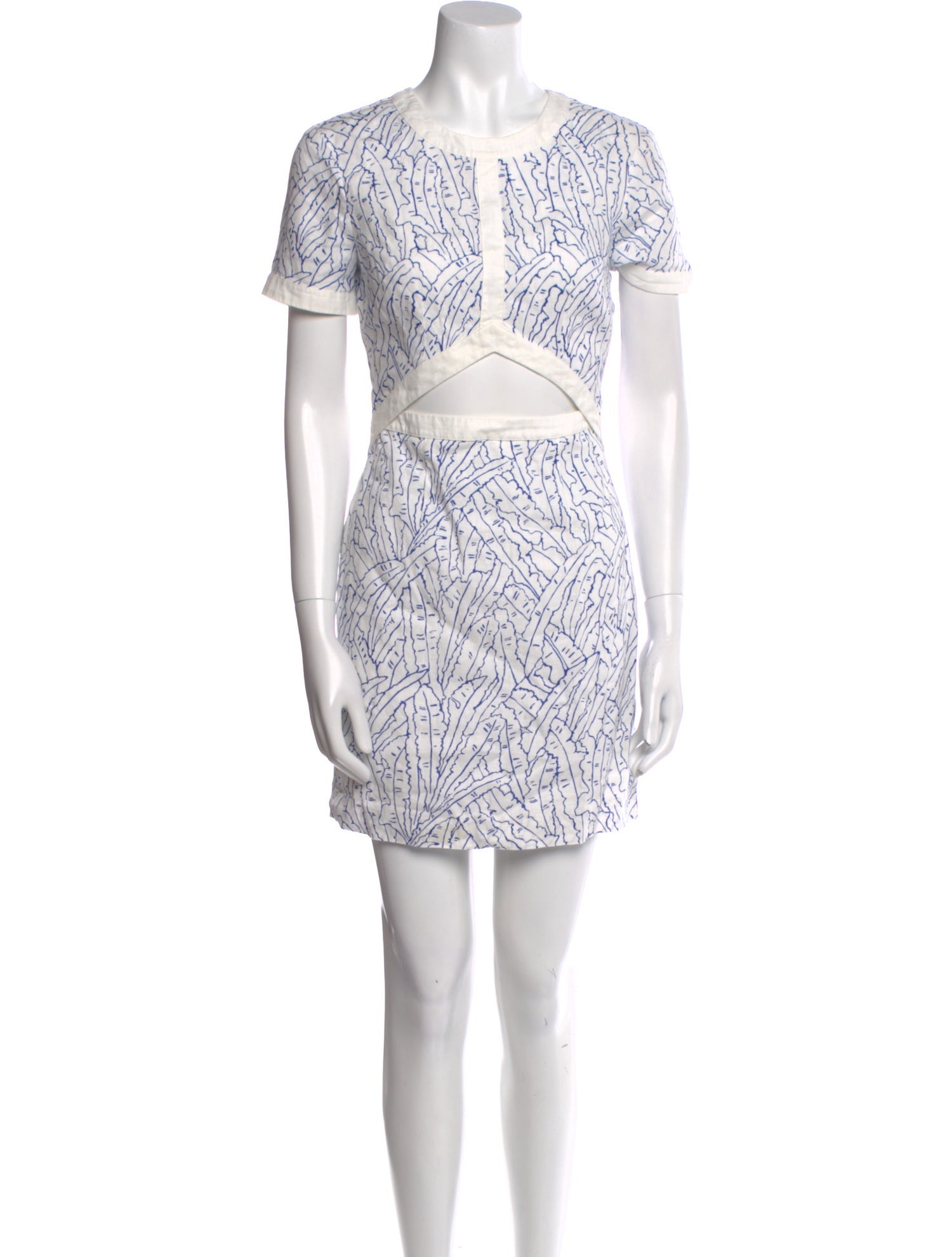 Staud Linen Mini Dress