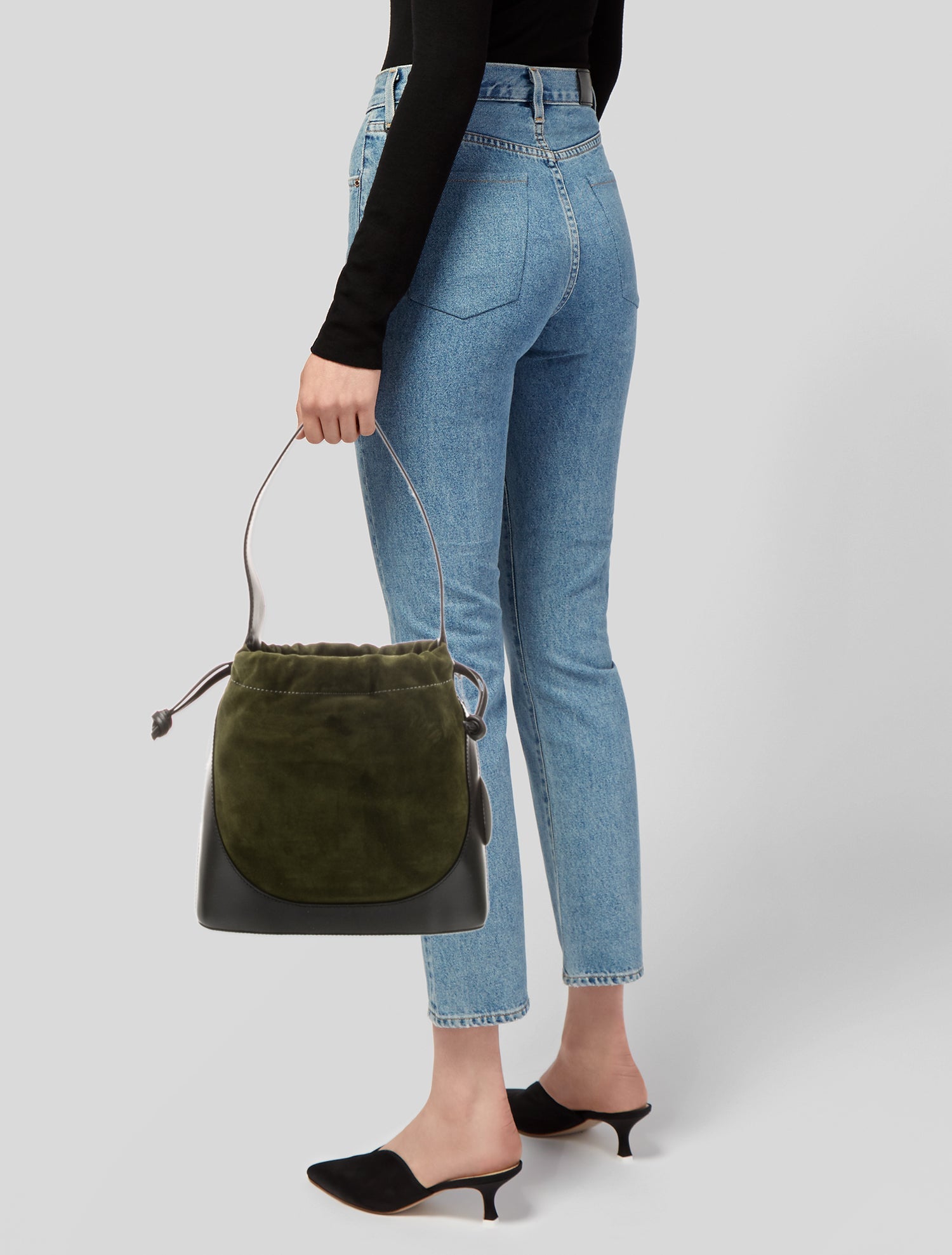 Staud Suede Shoulder Bag