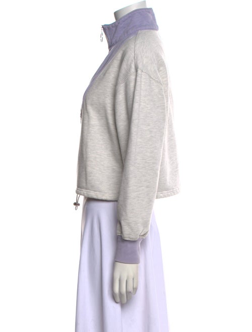 Staud Mock Neck Long Sleeve Sweatshirt