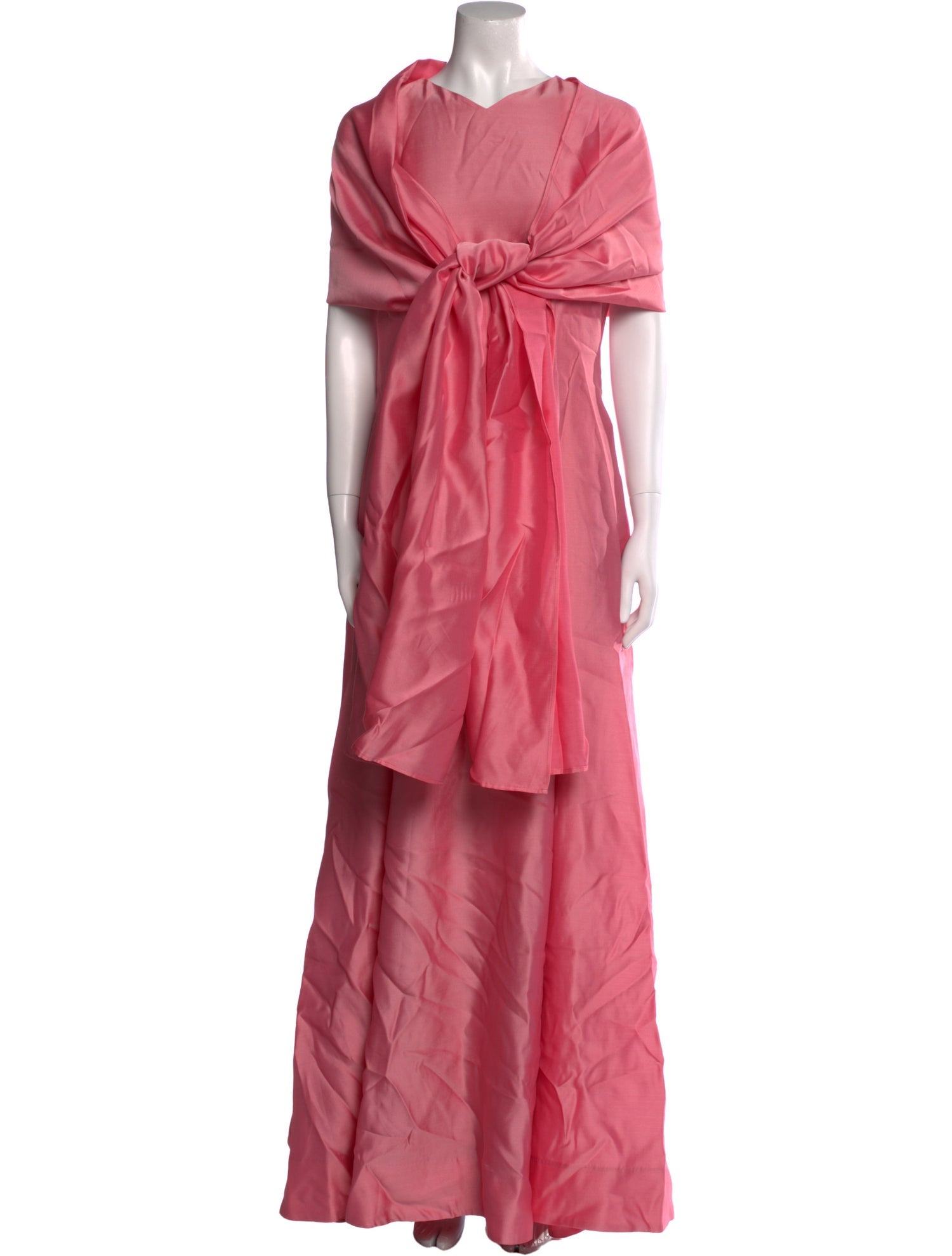 Staud Cowl Neck Long Dress