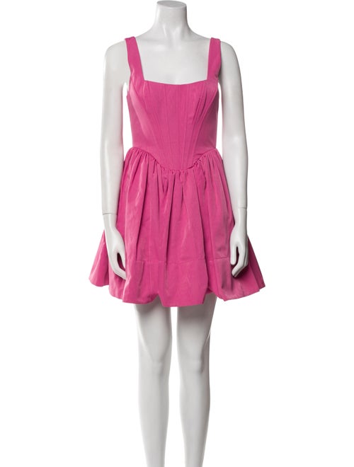 Staud Square Neckline Mini Dress