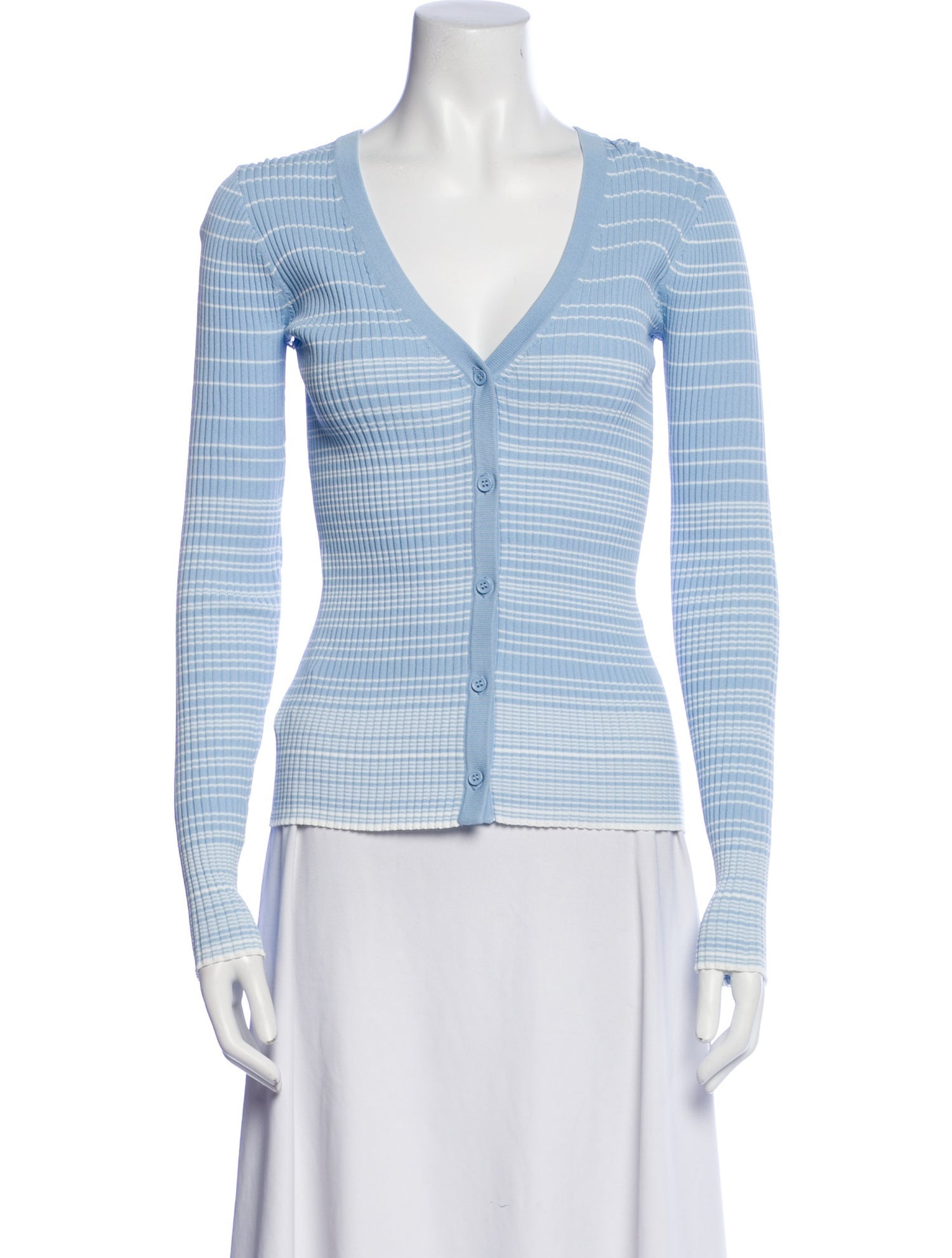 Staud Striped V-Neck Top w/ Tags