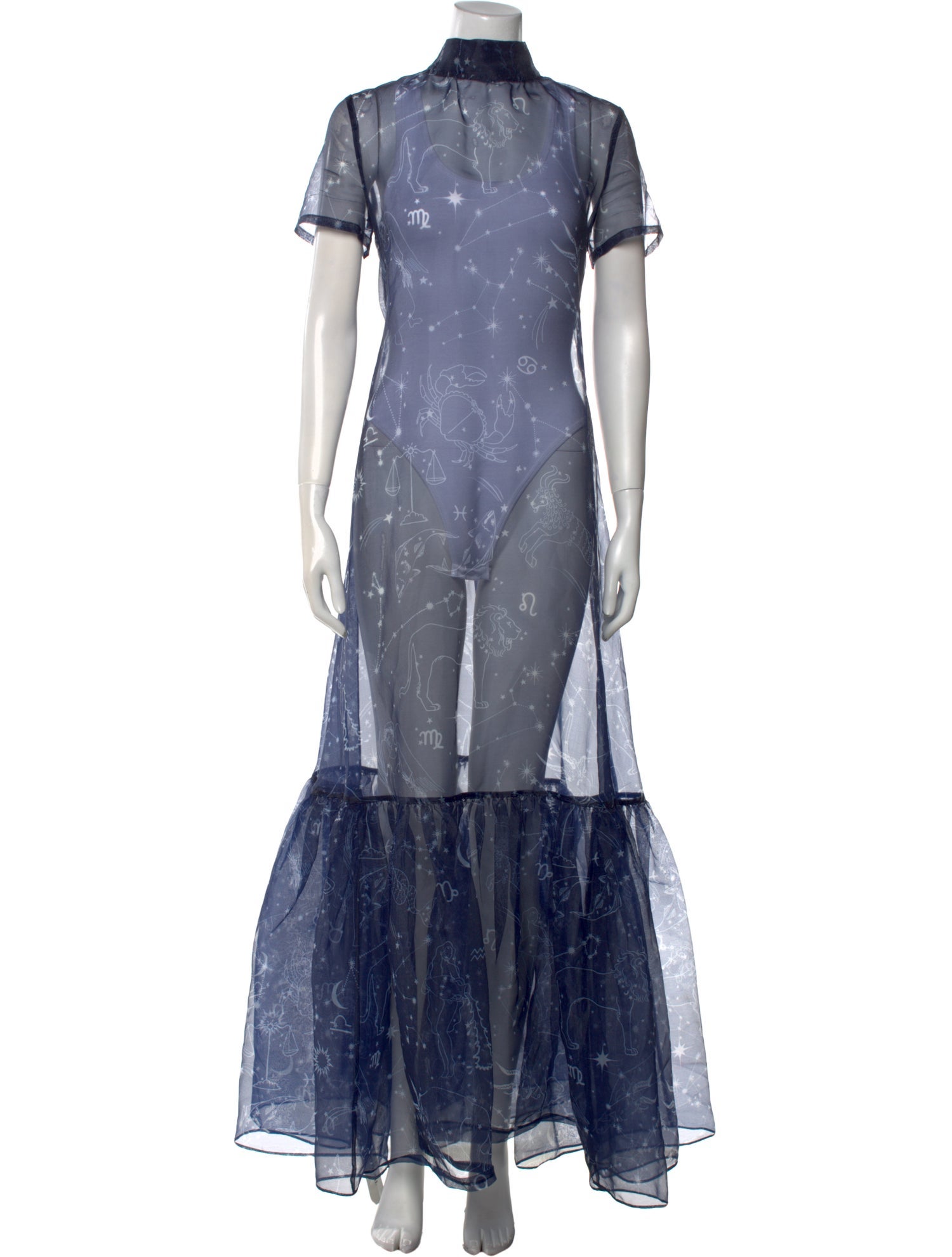 Staud Lace Pattern Long Dress