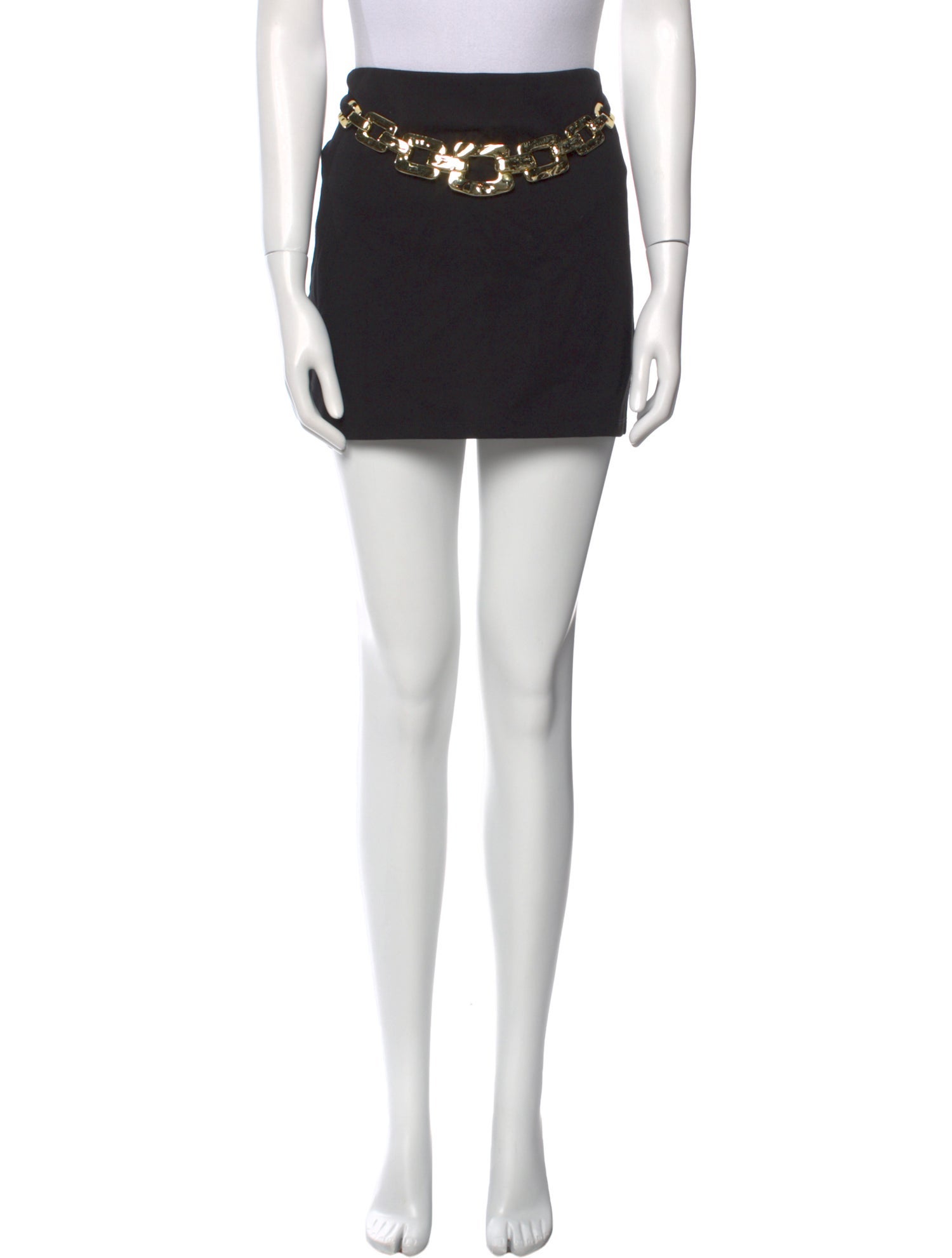 Staud Chain-Link Accents Mini Skirt