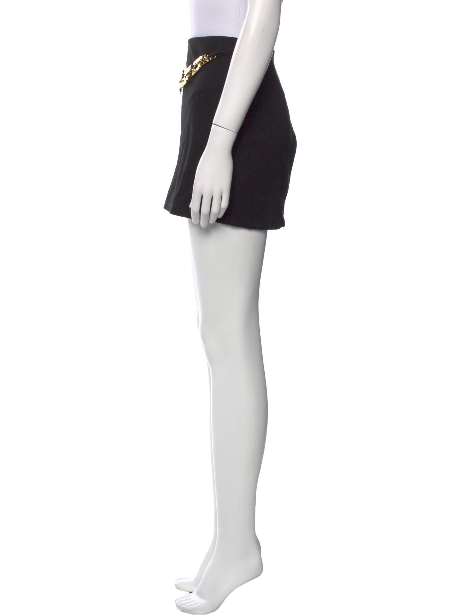 Staud Chain-Link Accents Mini Skirt