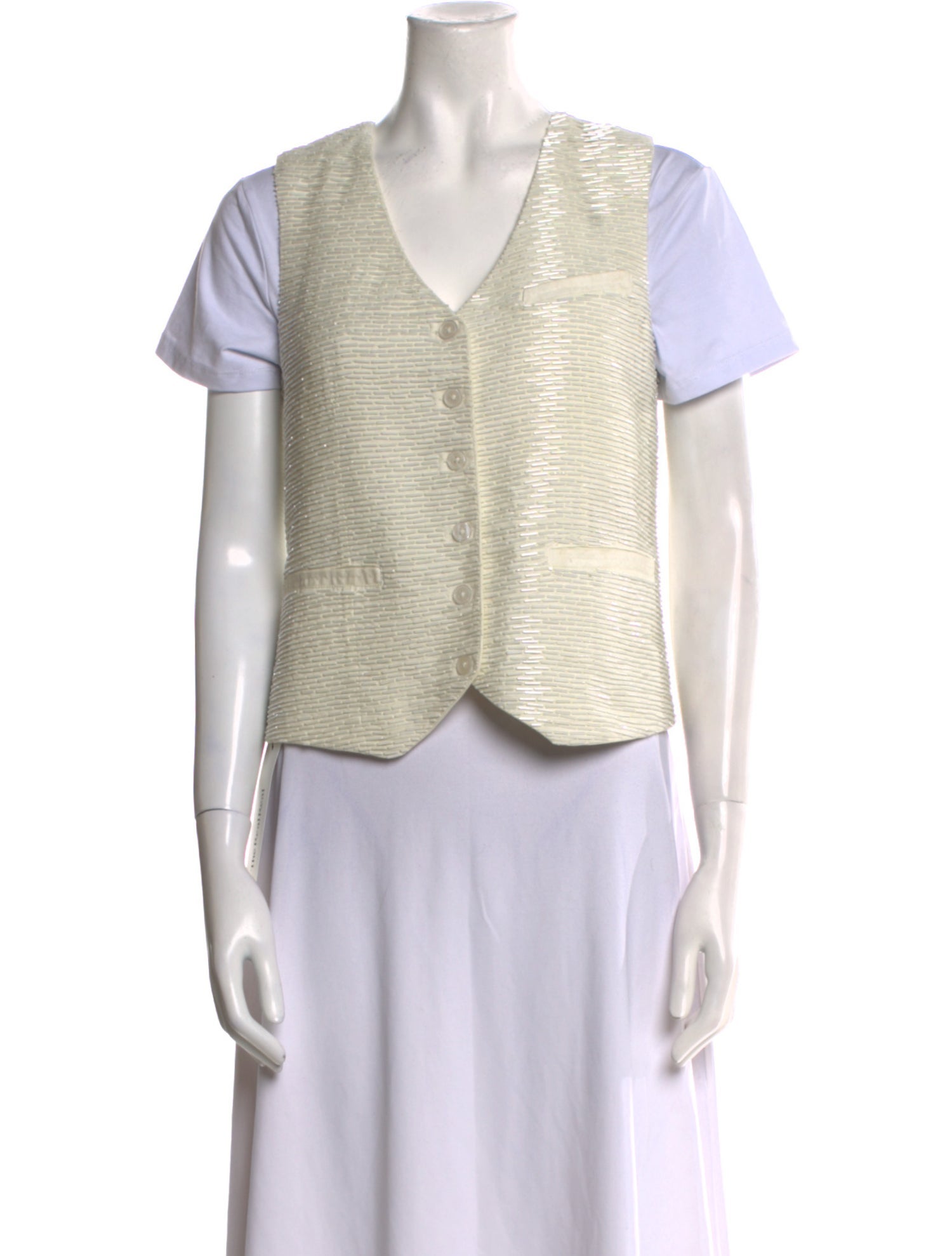 Staud Nylon V-Neck Crop Top w/ Tags