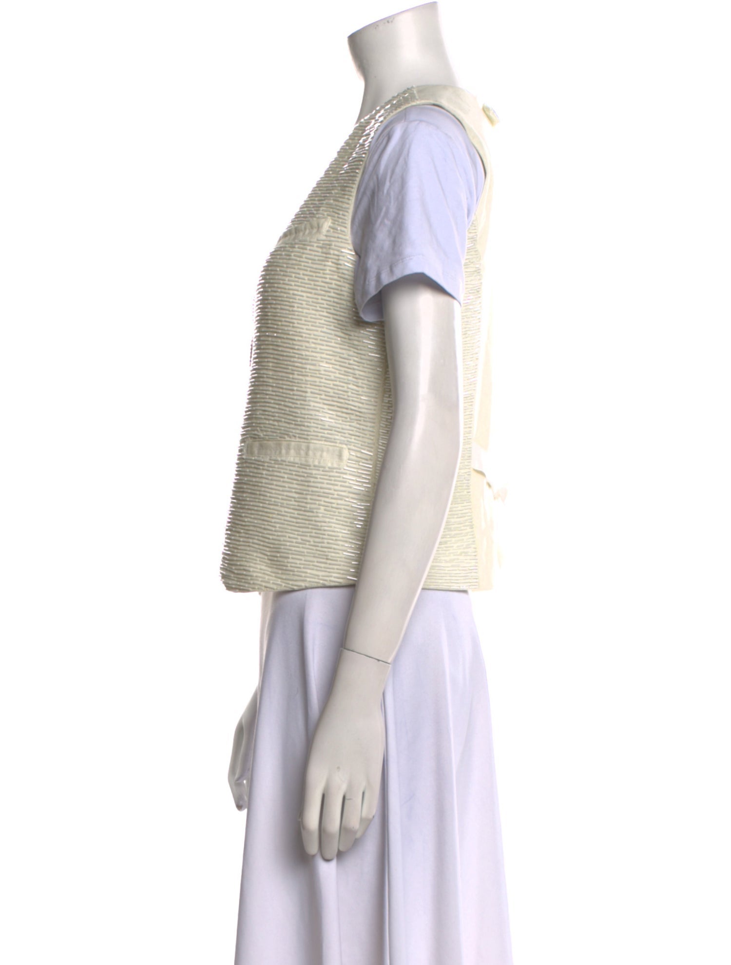 Staud Nylon V-Neck Crop Top w/ Tags