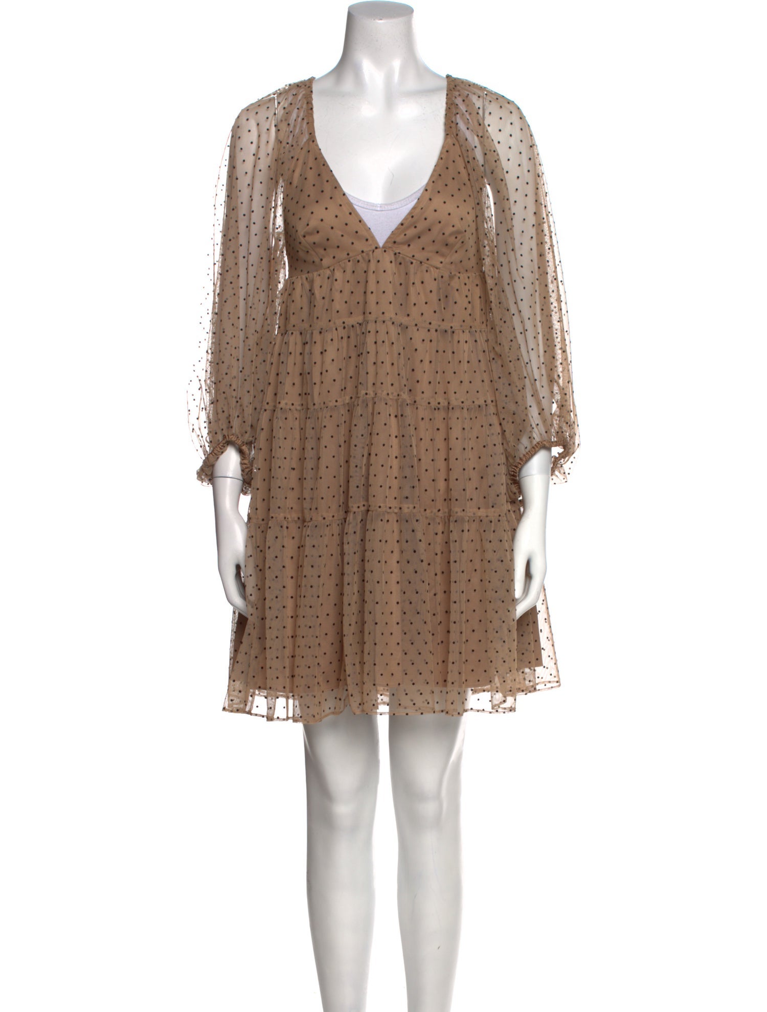 Staud V-Neck Mini Dress