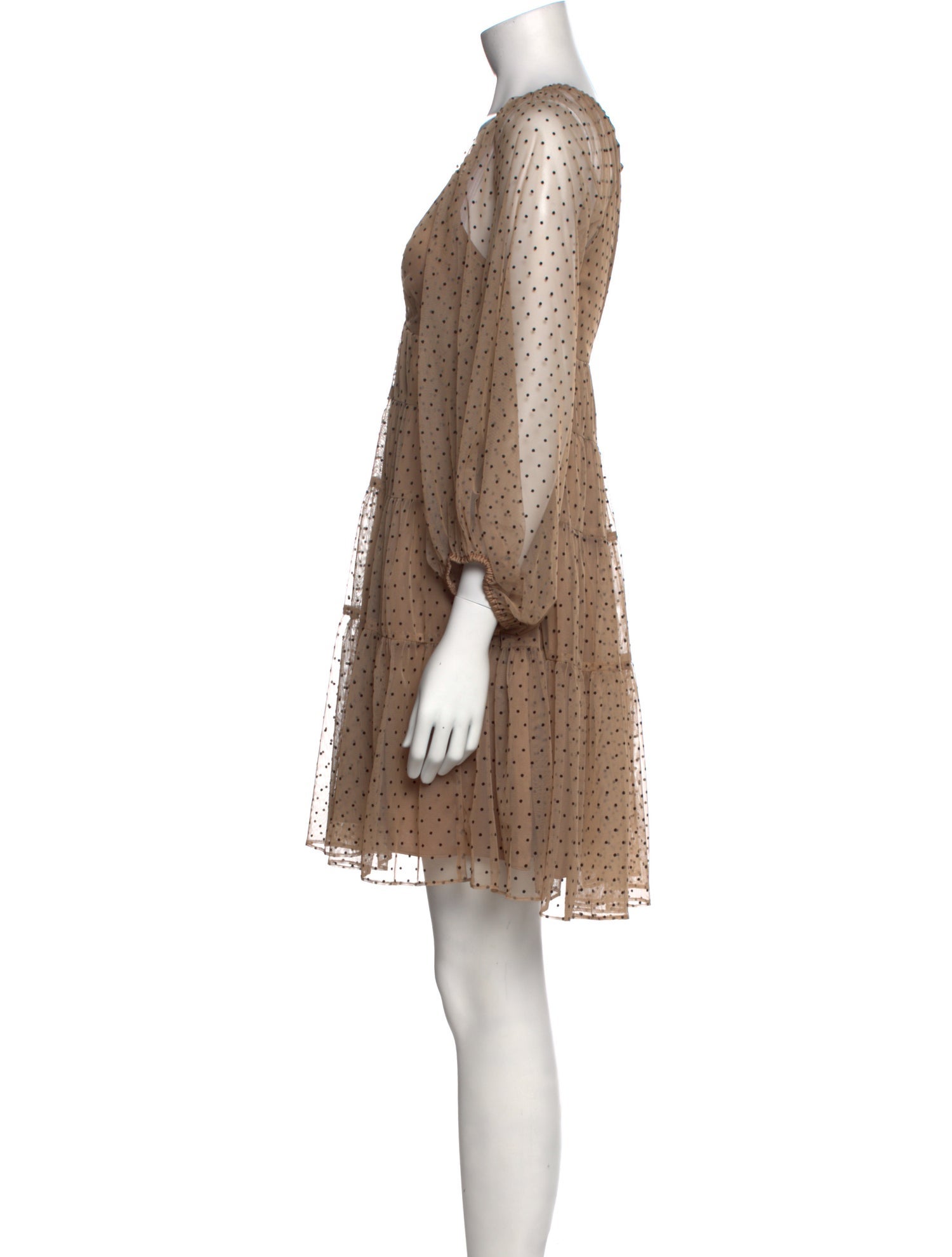 Staud V-Neck Mini Dress