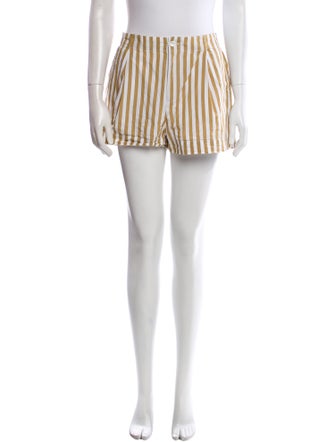 Staud Striped Mini Shorts