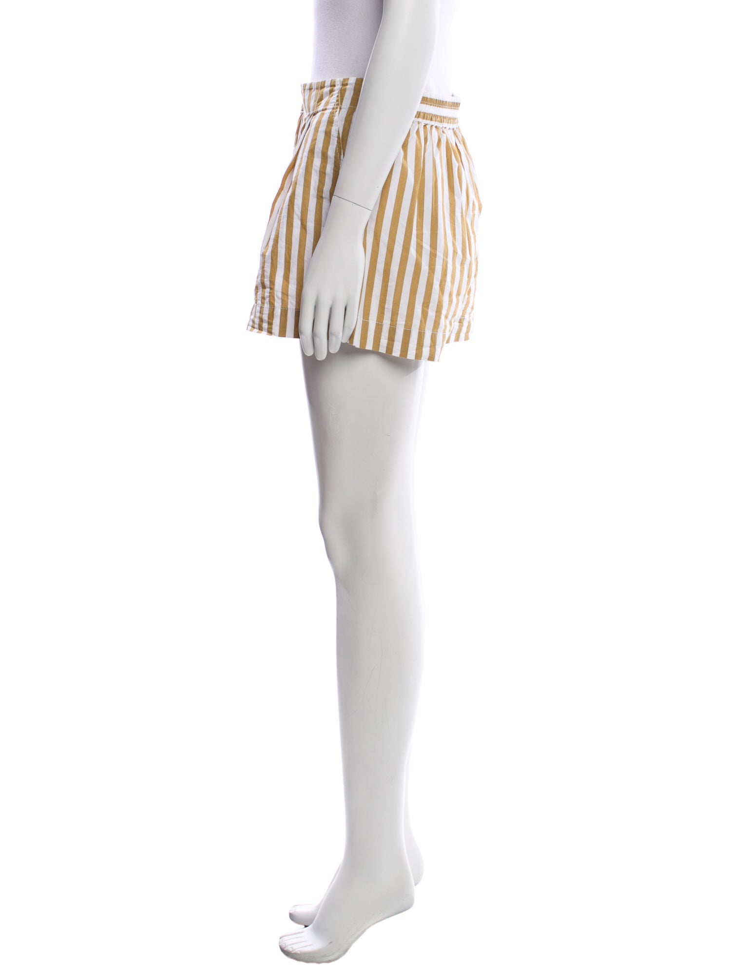 Staud Striped Mini Shorts