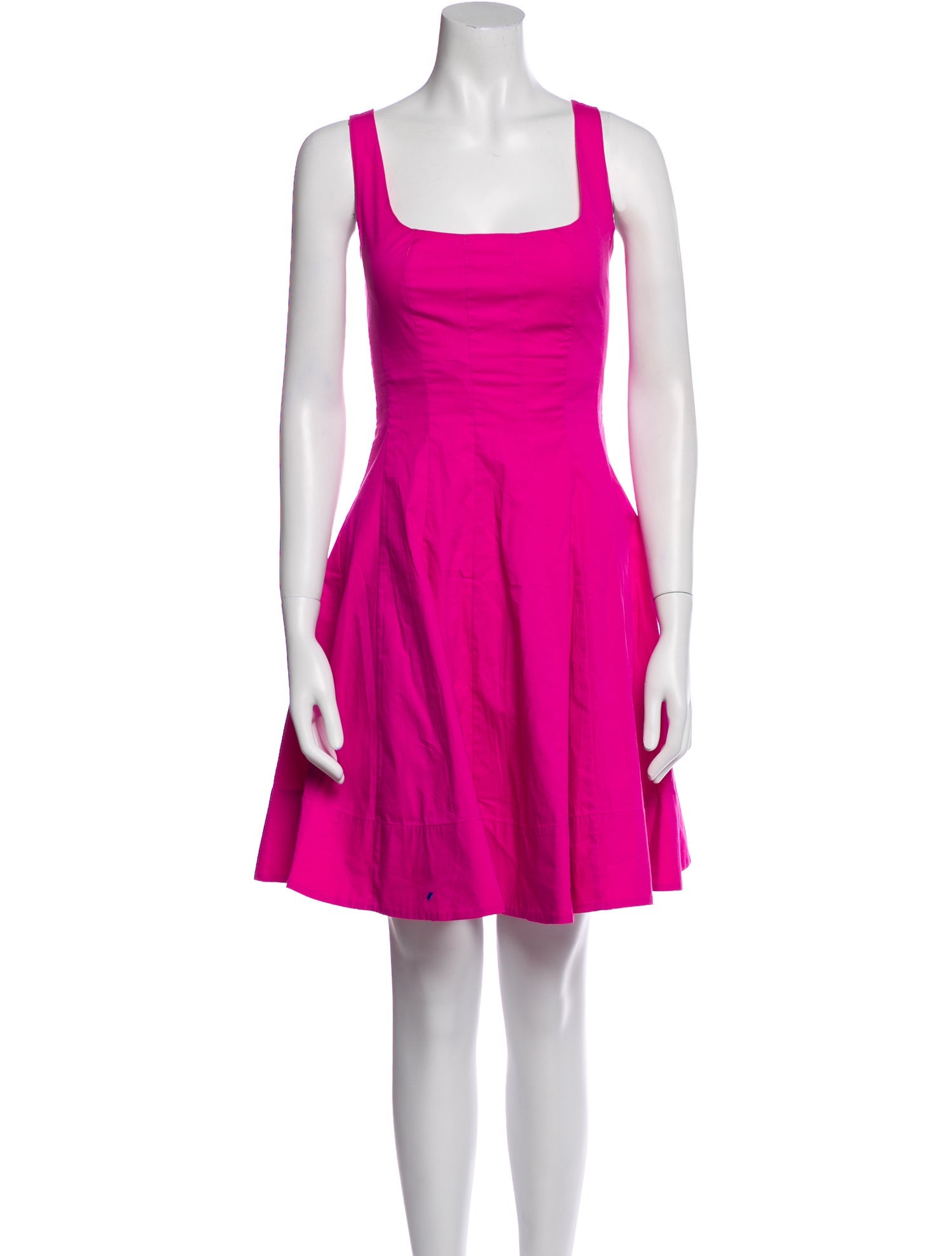 Staud Square Neckline Mini Dress