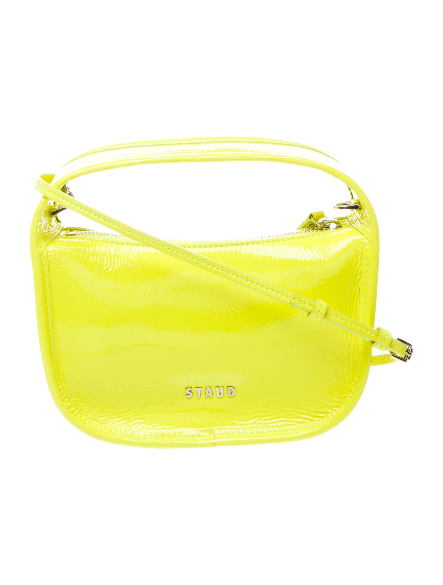 Staud Patent Leather Top Handle Bag