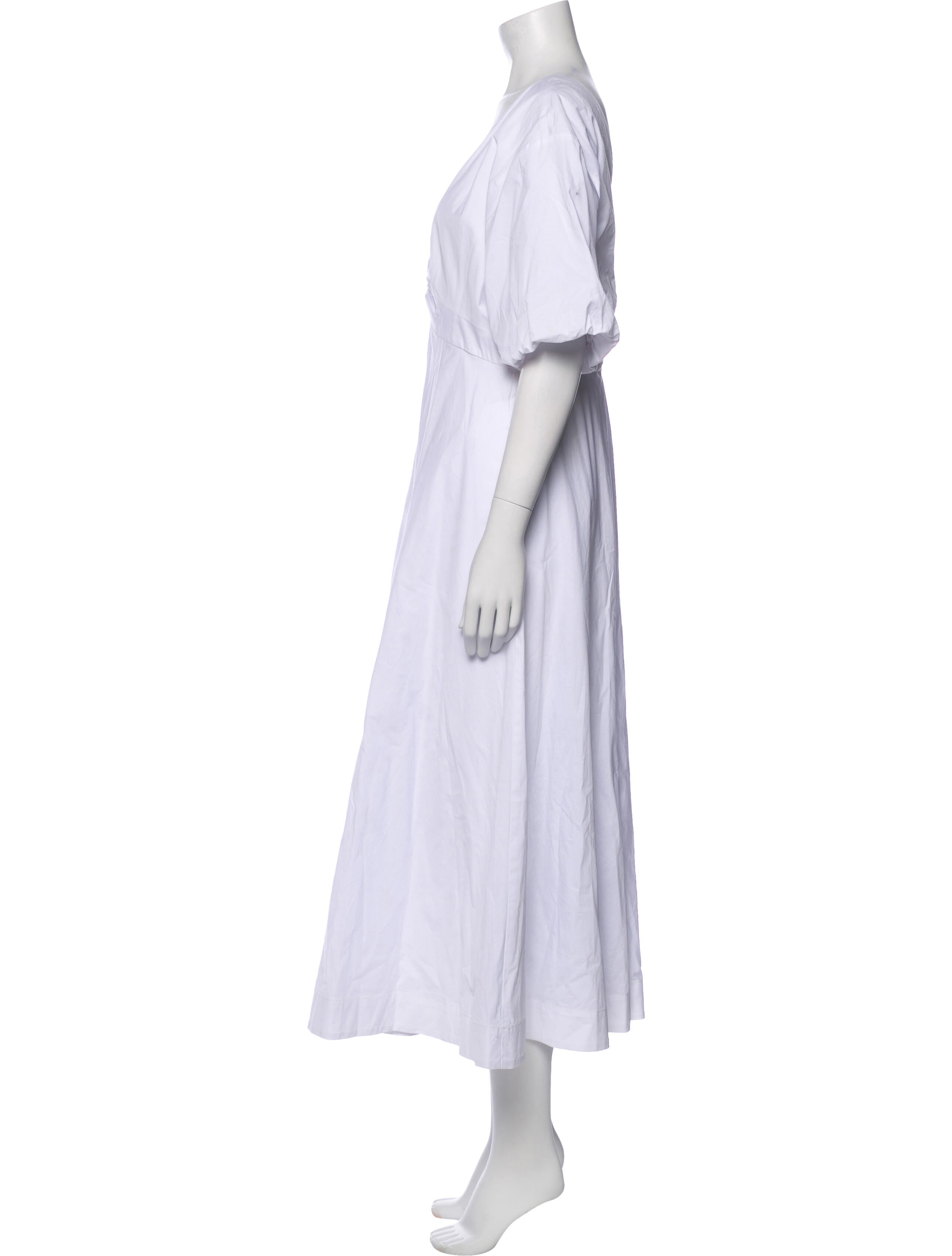 Staud Plunge Neckline Long Dress