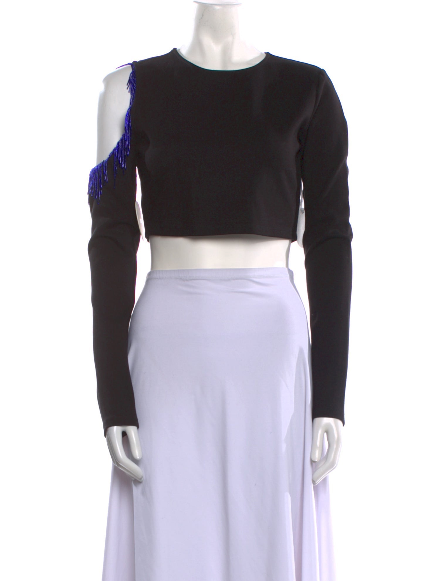 Staud Crew Neck Long Sleeve Crop Top w/ Tags