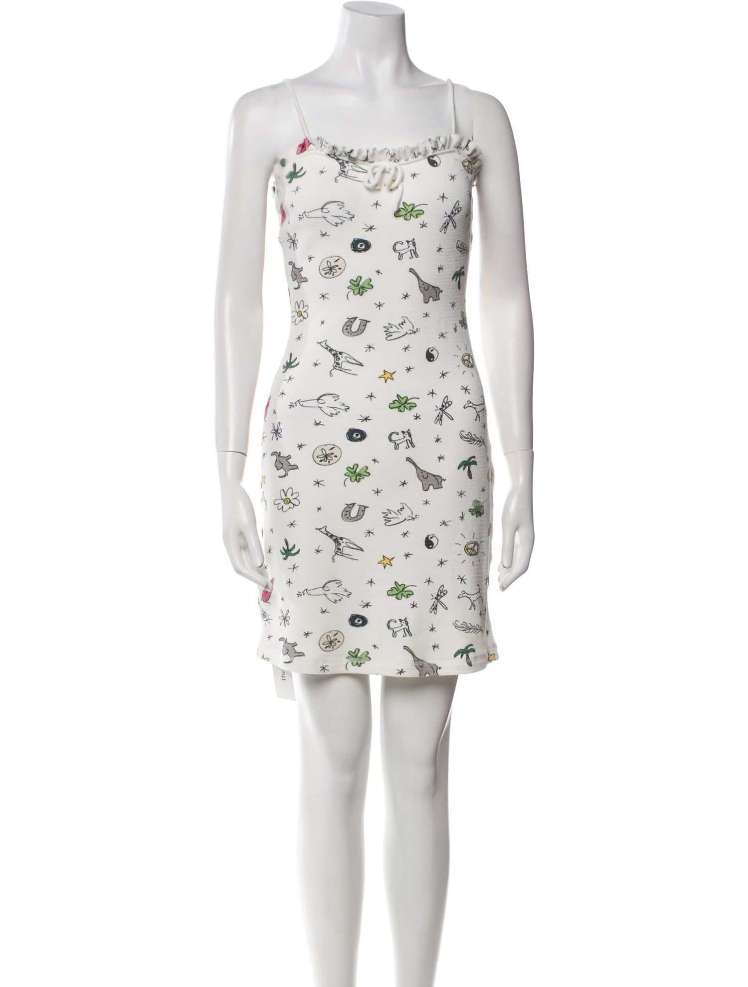 Staud Floral Print Mini Dress