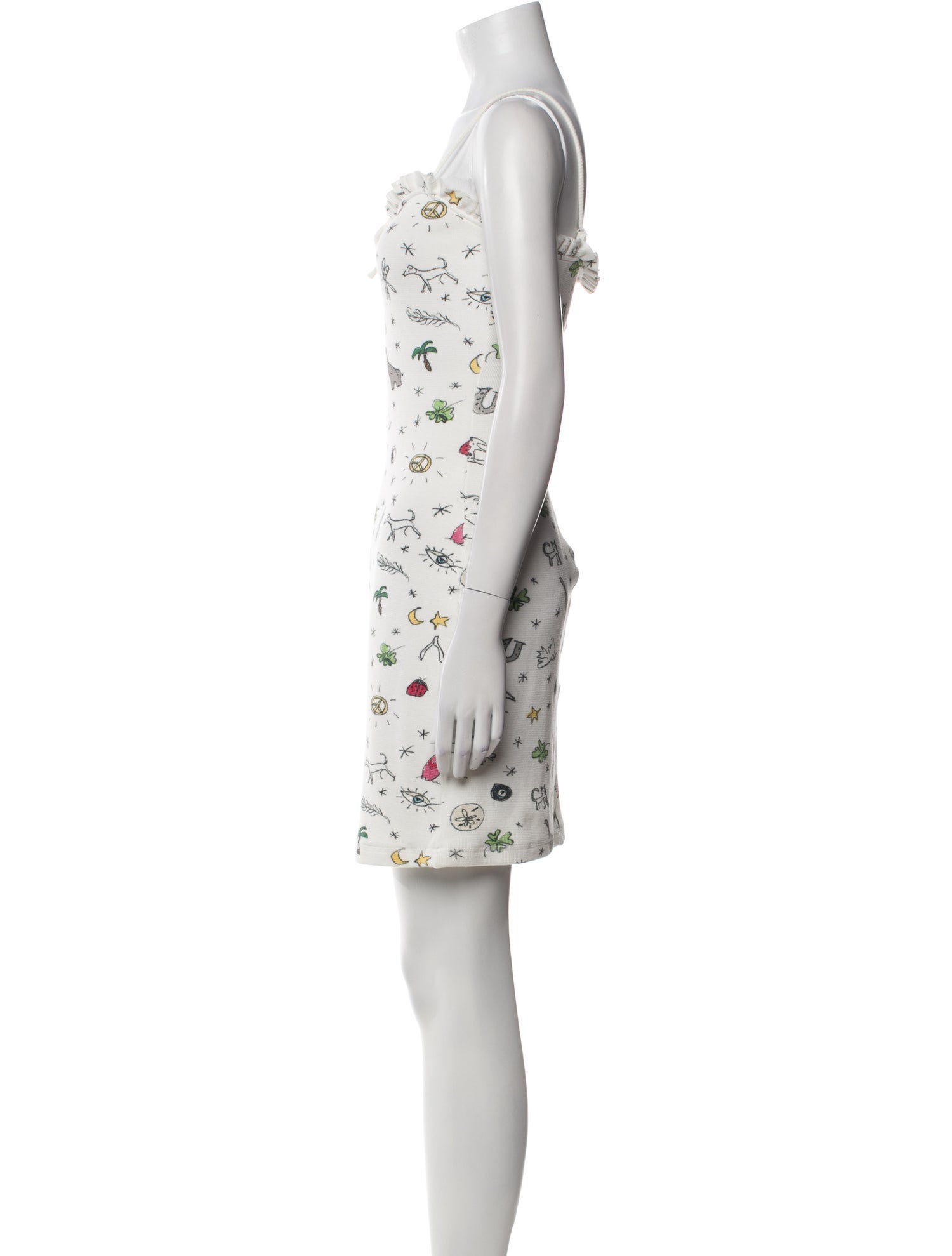 Staud Floral Print Mini Dress