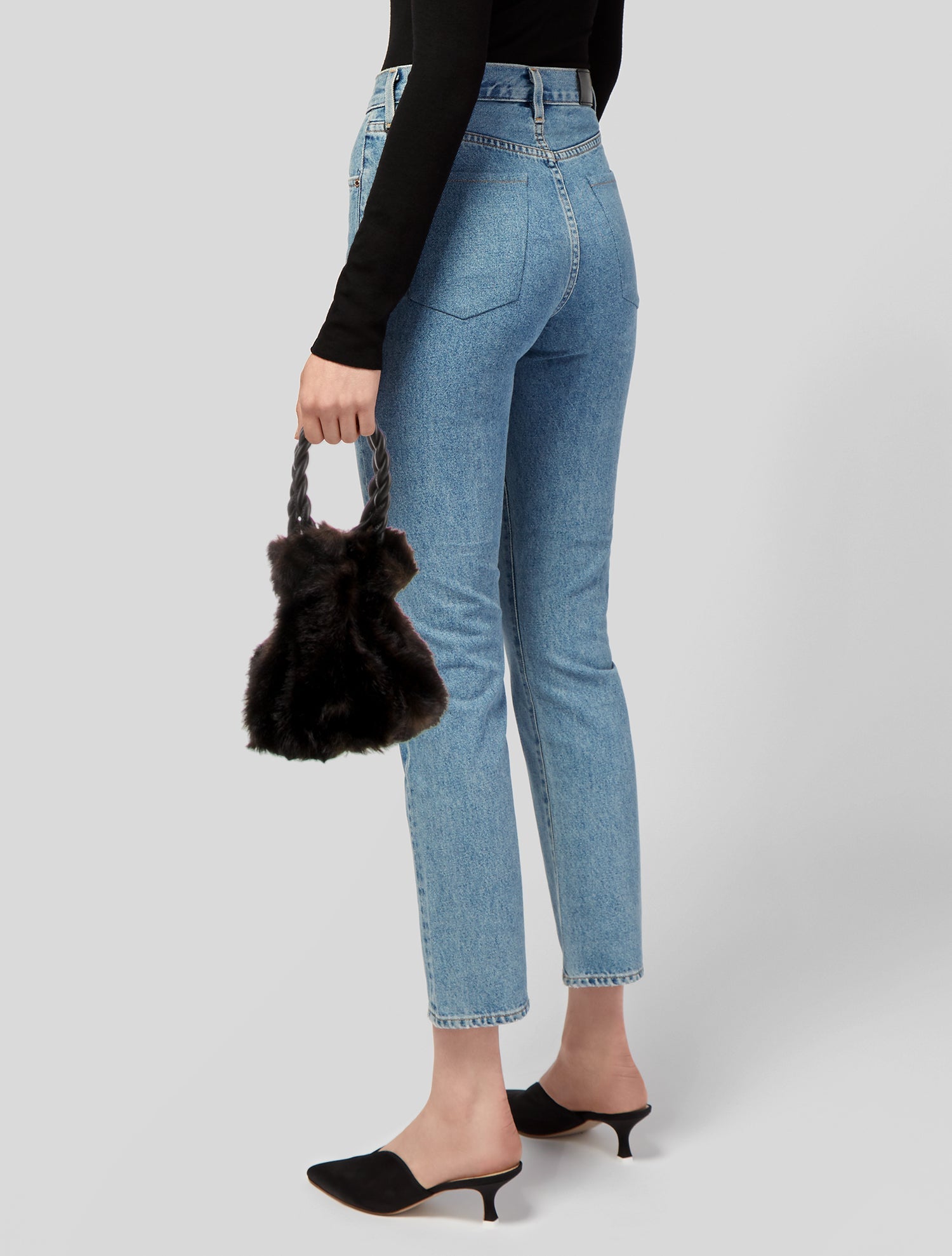 Staud Fur Bucket Bag
