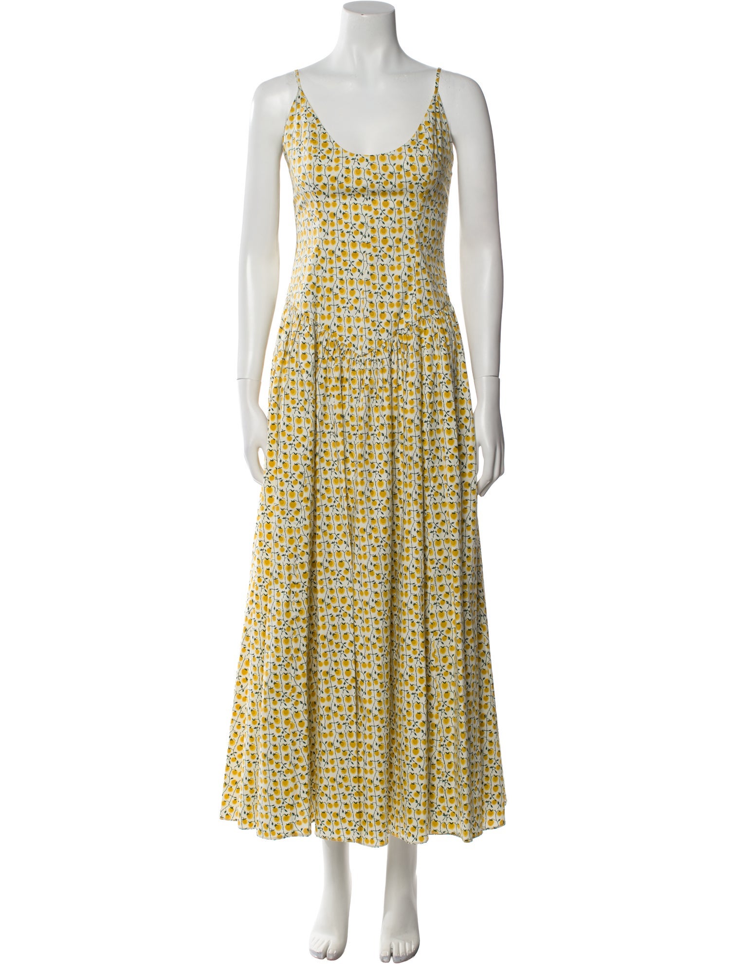 Staud Printed Long Dress