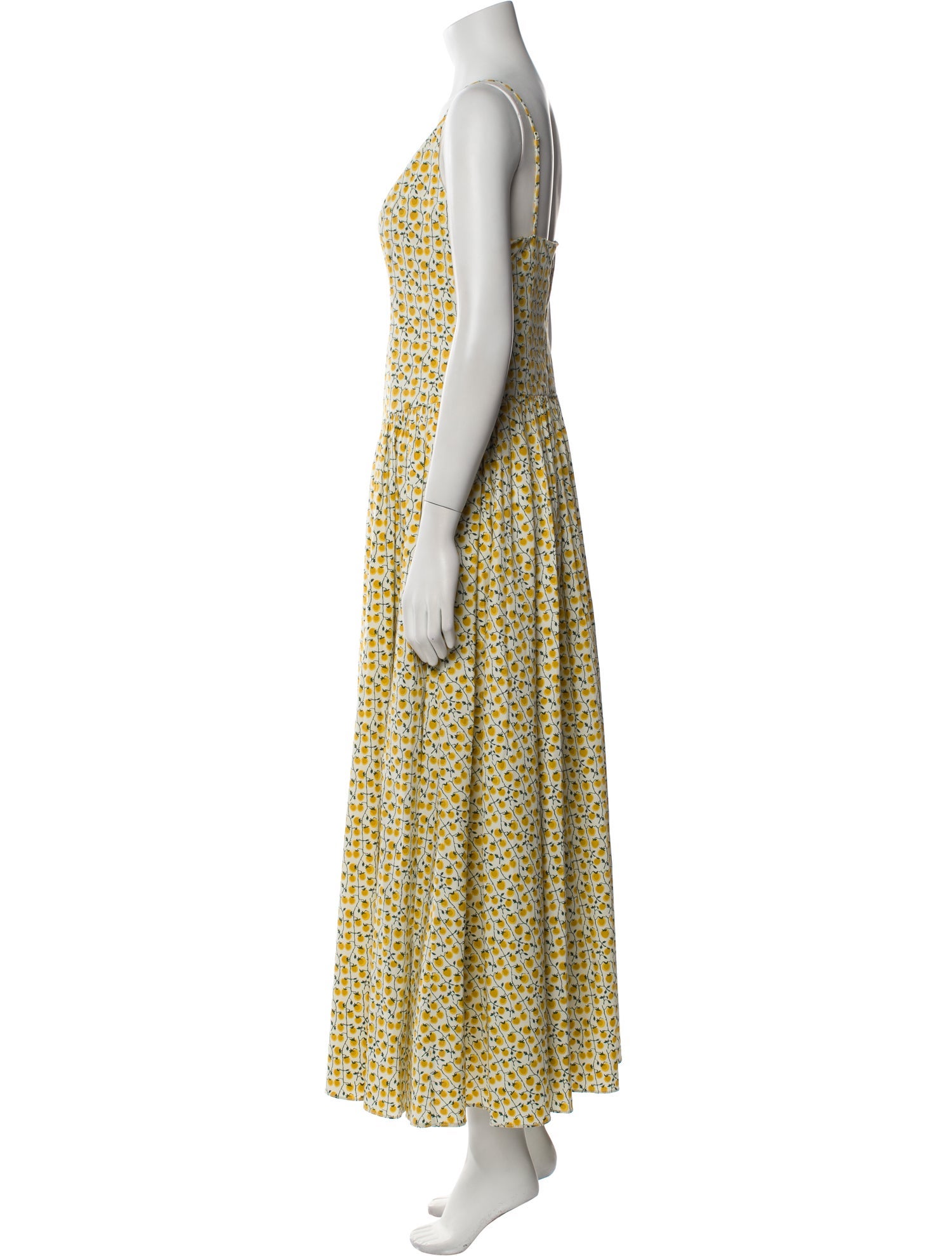 Staud Printed Long Dress