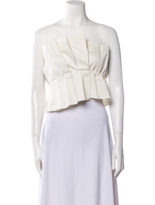 Staud Strapless Crop Top