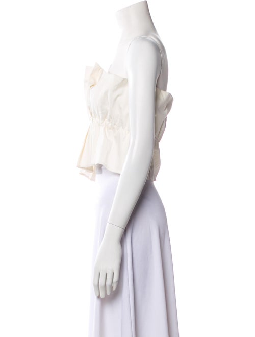 Staud Strapless Crop Top