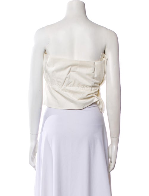 Staud Strapless Crop Top