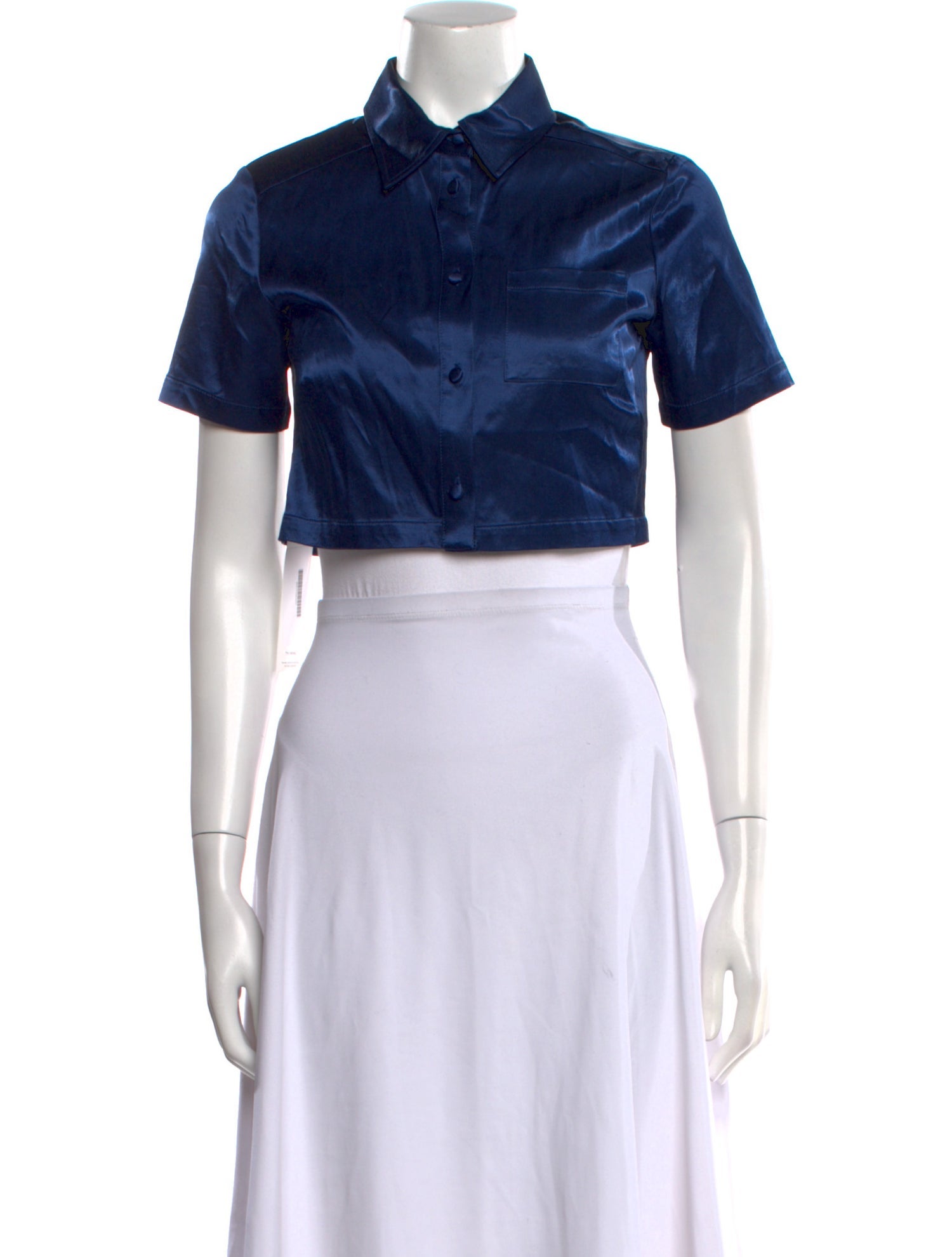 Staud Short Sleeve Crop Top