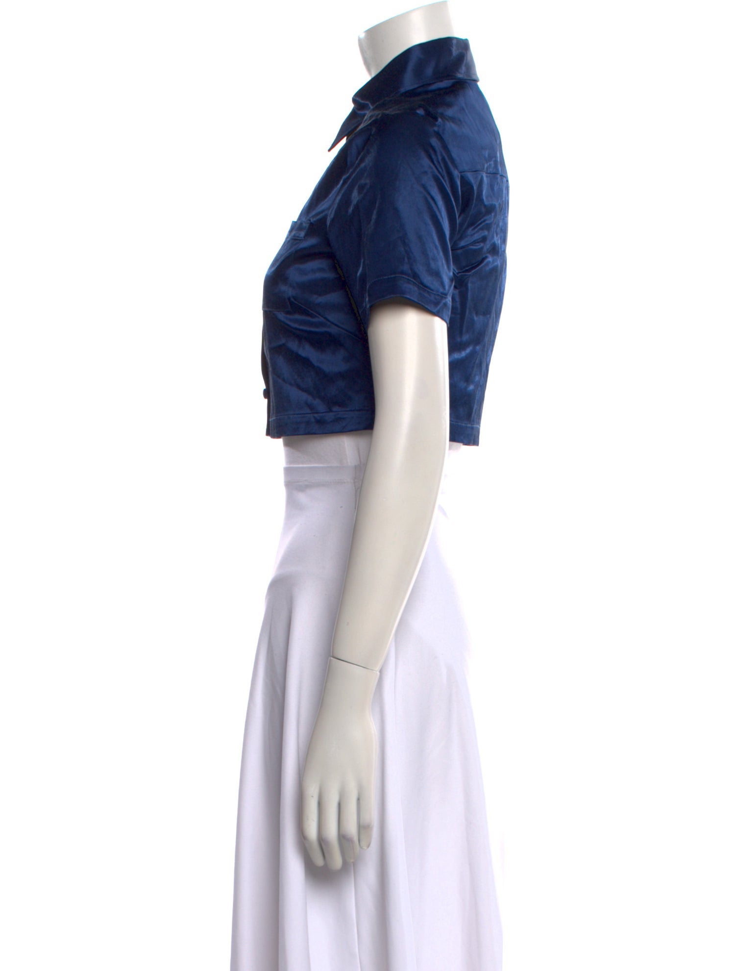 Staud Short Sleeve Crop Top