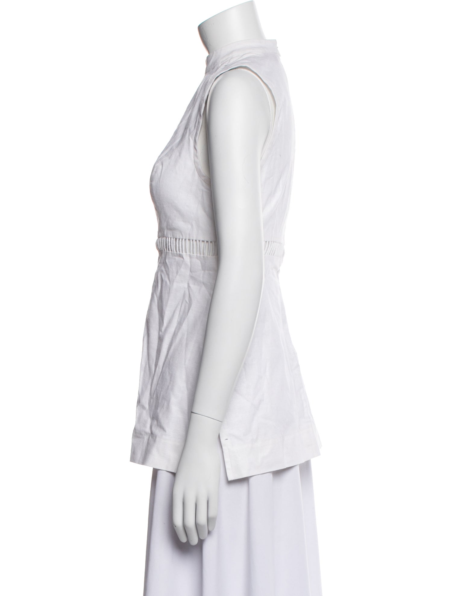 Staud Mock Neck Sleeveless Top